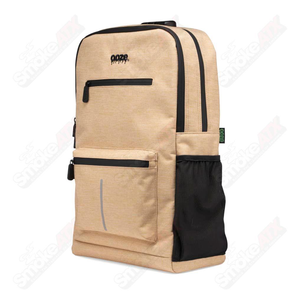 Ooze Traveler Smell Proof Locking Backpack - Desert Sand - Smoke ATX