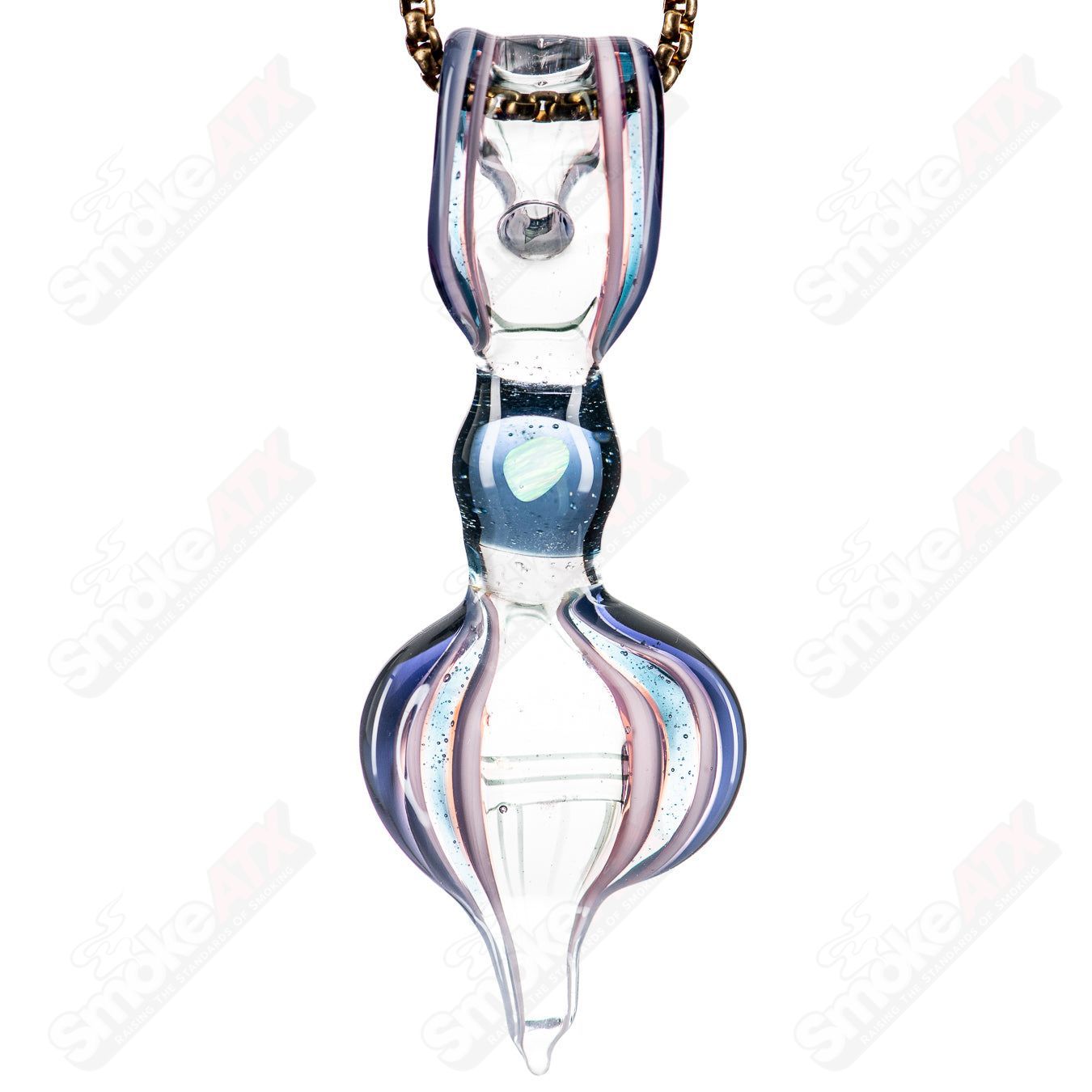 Opal Encased Boro Pendant Chain Pake - Smoke ATX