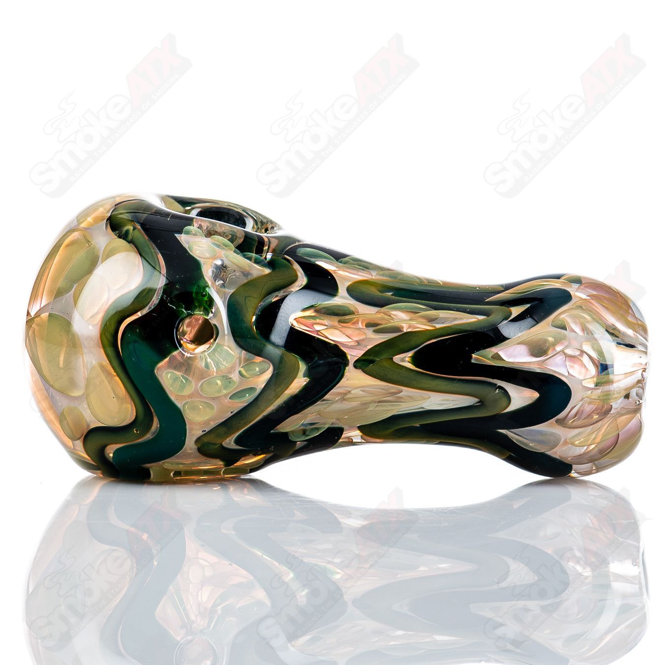 #4 Gold & Silver Fume I/O Spoon by Shane Smith - Smoke ATX