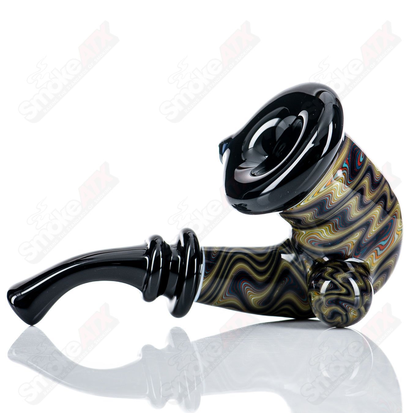 Full-Color Wig Wag Sherlock Collab by Mitchell Glass (Prep) & JMass Glass - Smoke ATX