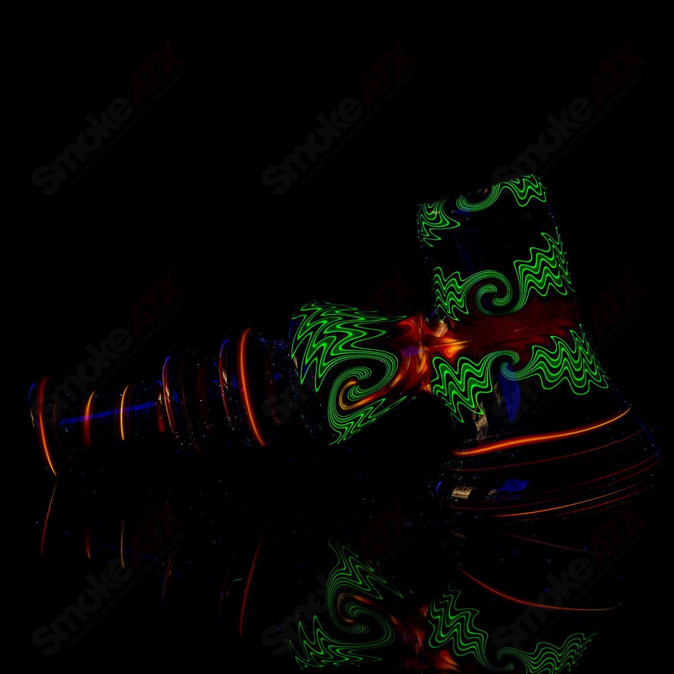 Art of Hustle Glass Wig Wag Hammer - Smoke ATX