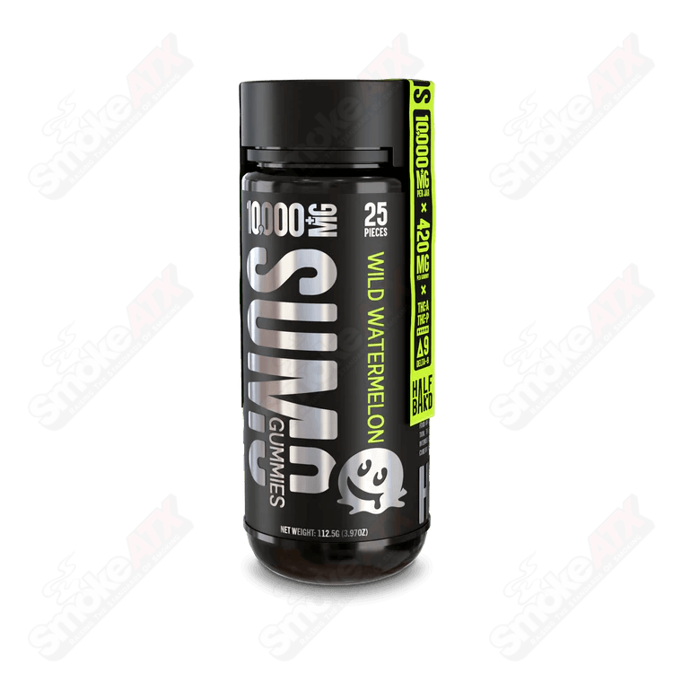 10000mg Wild Watermelon 25pk Sumo Gummies THCA Half Bakd - Smoke ATX