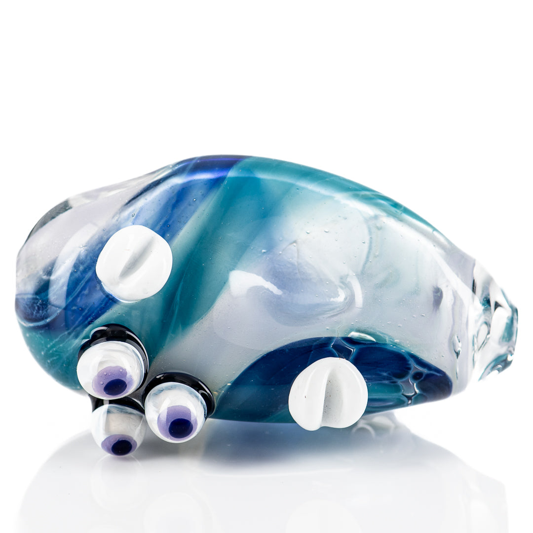 #122 3-Eyed Face Pipe Glass by Nobody - Smoke ATX