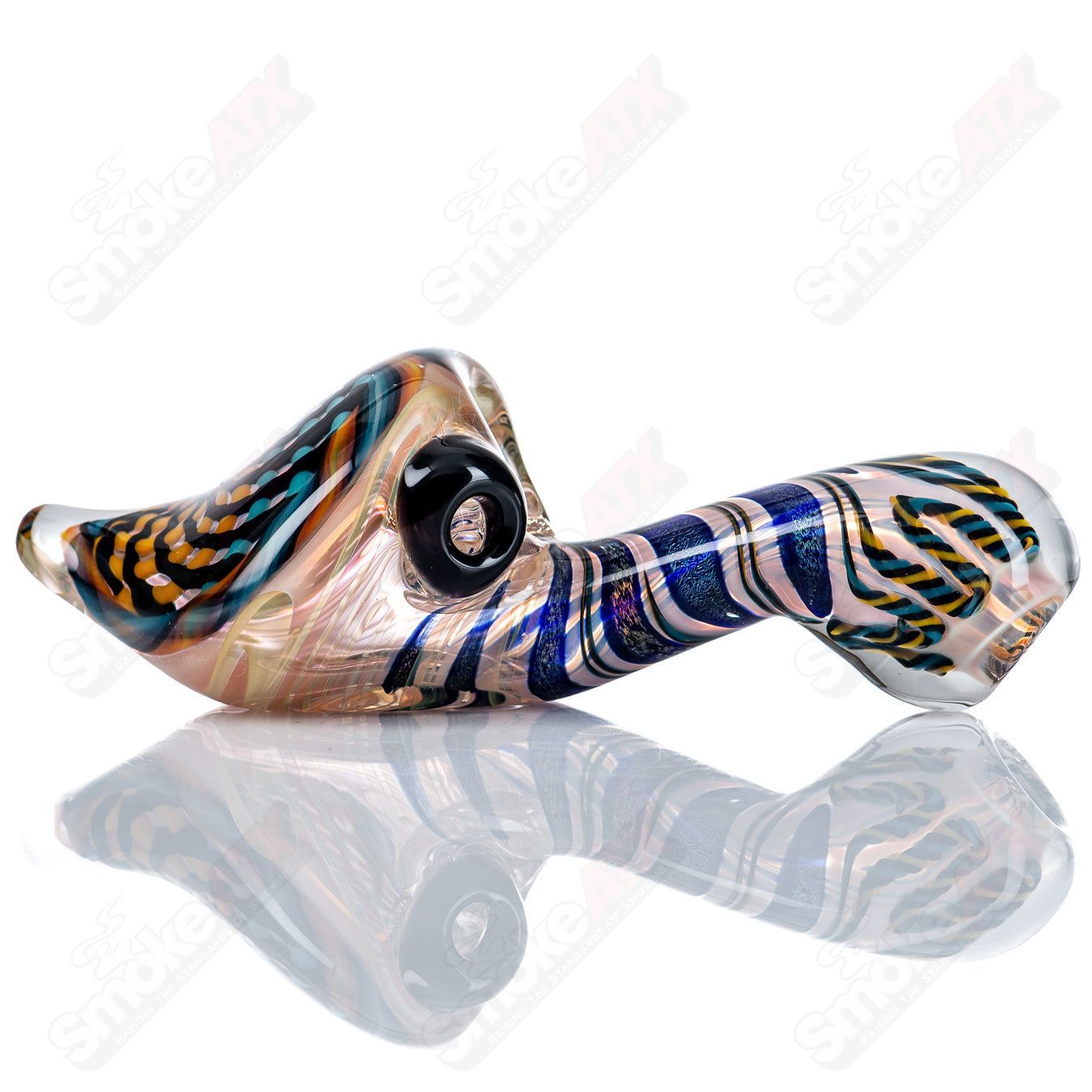 #1 Reticello Sherlock w/ Dichro Stem Talent Glass - Smoke ATX