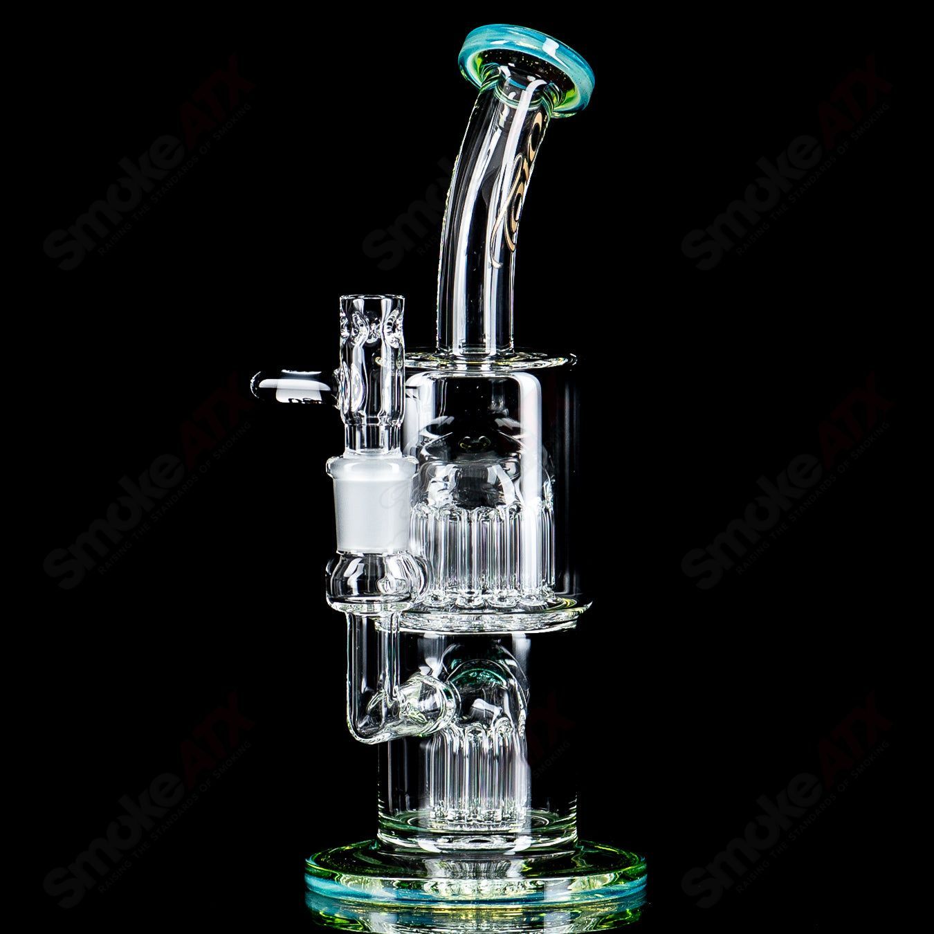 #2 14mm Double Macro XL with Color Accents by Toro Glass - Smoke ATX