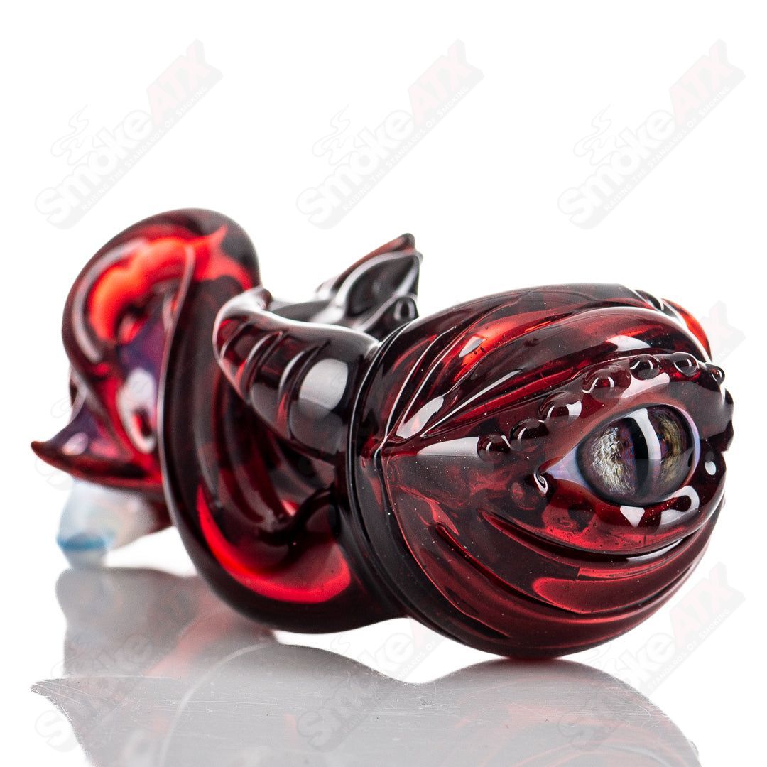 #5 Seamonster Spoon by Mako Glass - Smoke ATX