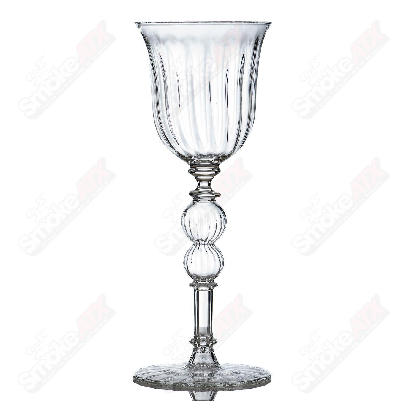 #4 Wine Glass Venetian Rad Glass - Smoke ATX