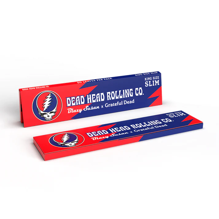 50ct King Size Slim Rolling Papers Dead Head Rolling Co. G.D. X Blazy Susan