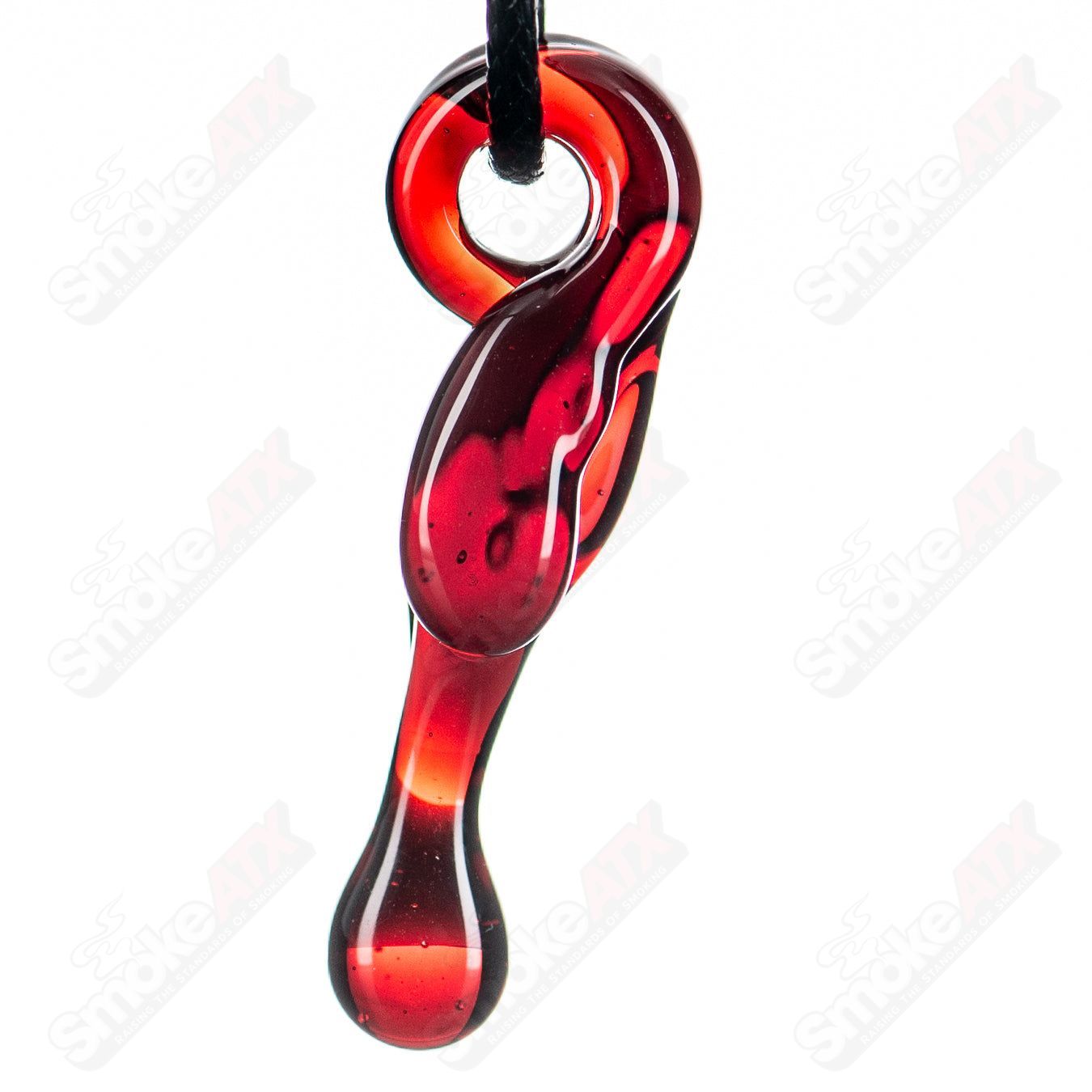 Blood Drip Pendant Sweetshop Glass by Renee Patula - Smoke ATX