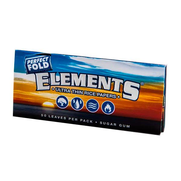1 1/4 Perfect Fold Ultra Thin Rolling Papers ELEMENTS