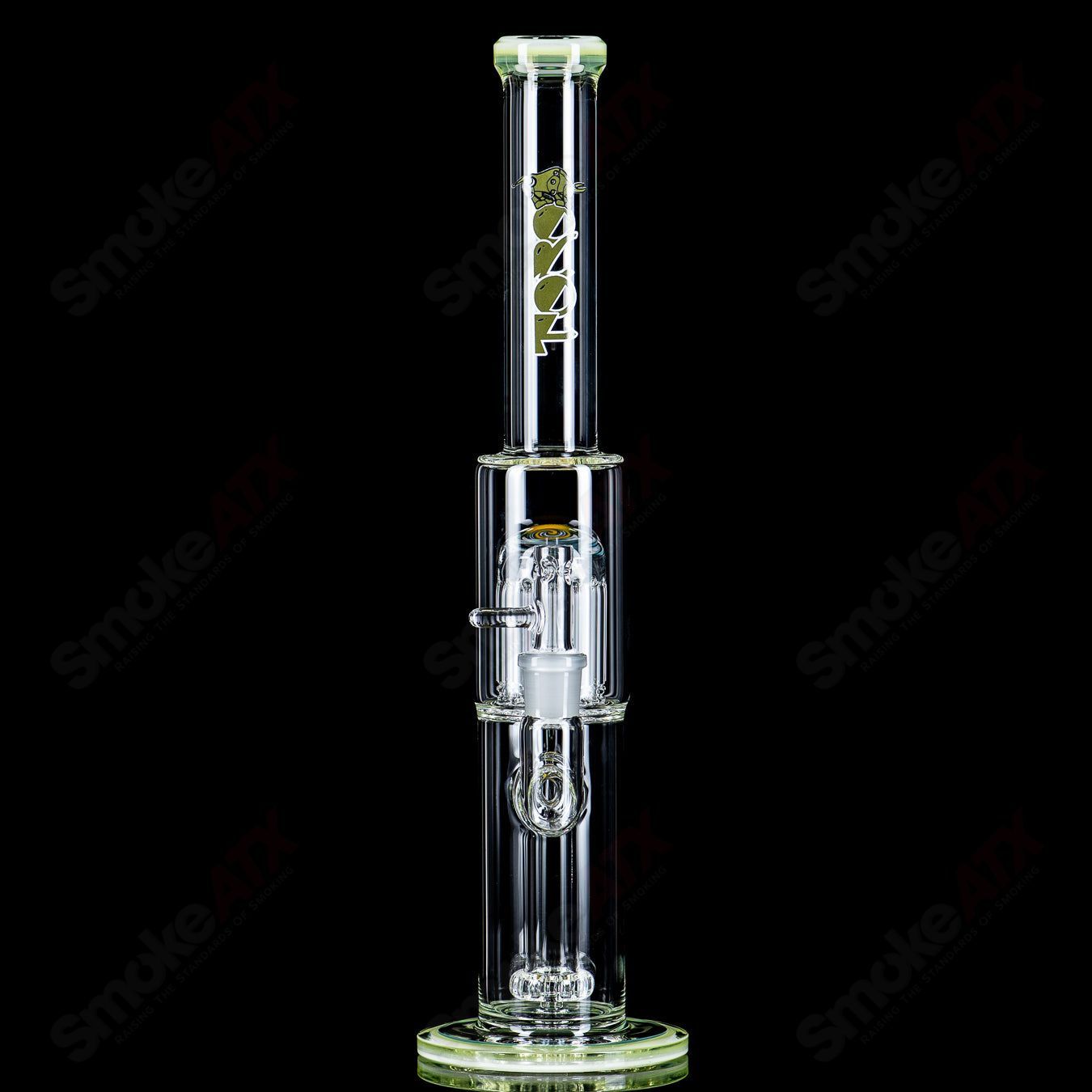 #1 18mm Circ to 13 Arm Perc w Reversal Sections by Toro Glass - Smoke ATX