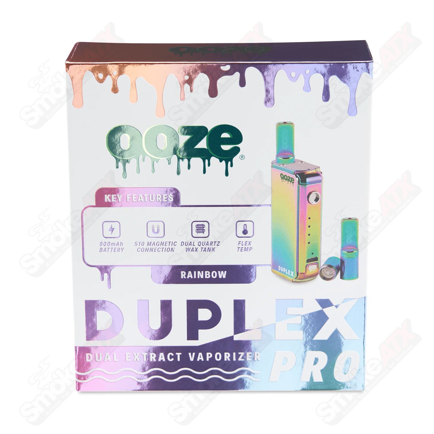 Rainbow Duplex Pro – 900 mAh – Cartridge & Wax Vaporizer - Smoke ATX