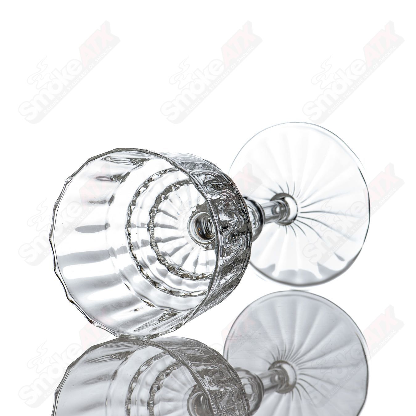 #2 Wine Glass Venetian Rad Glass - Smoke ATX