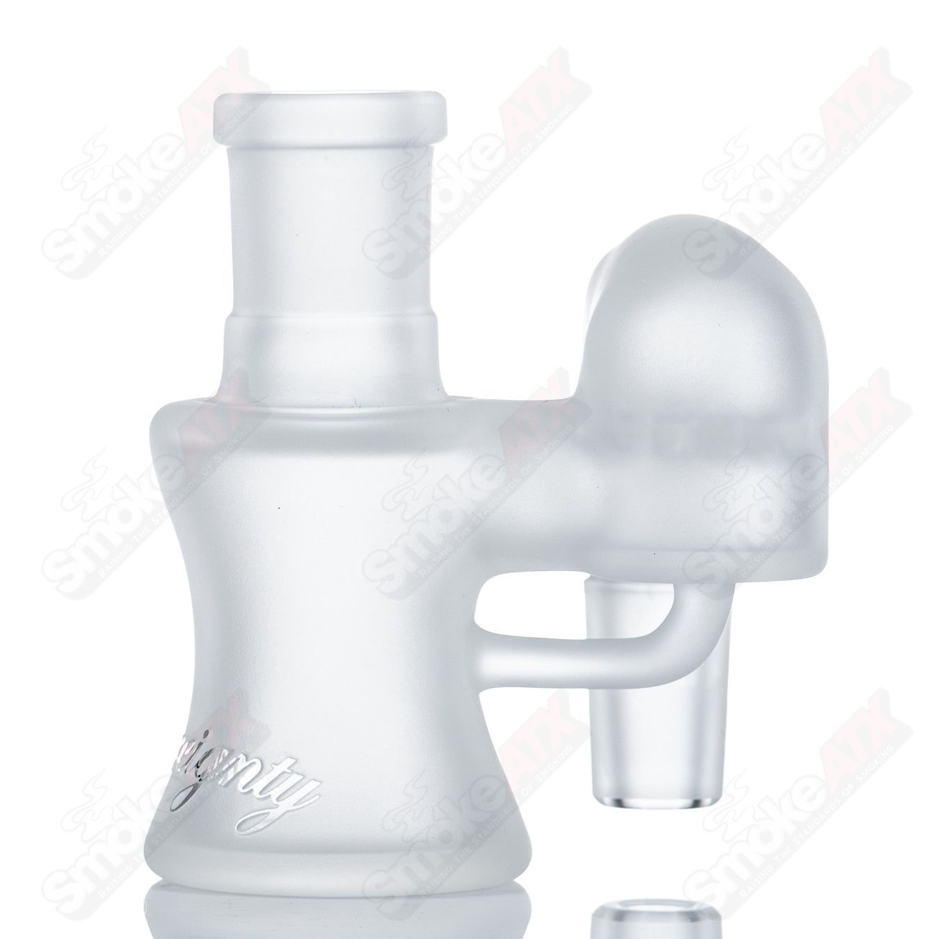 18mm Frosted Dry Cleaner Ash Catcher by Sovereignty Style #3 - Smoke ATX