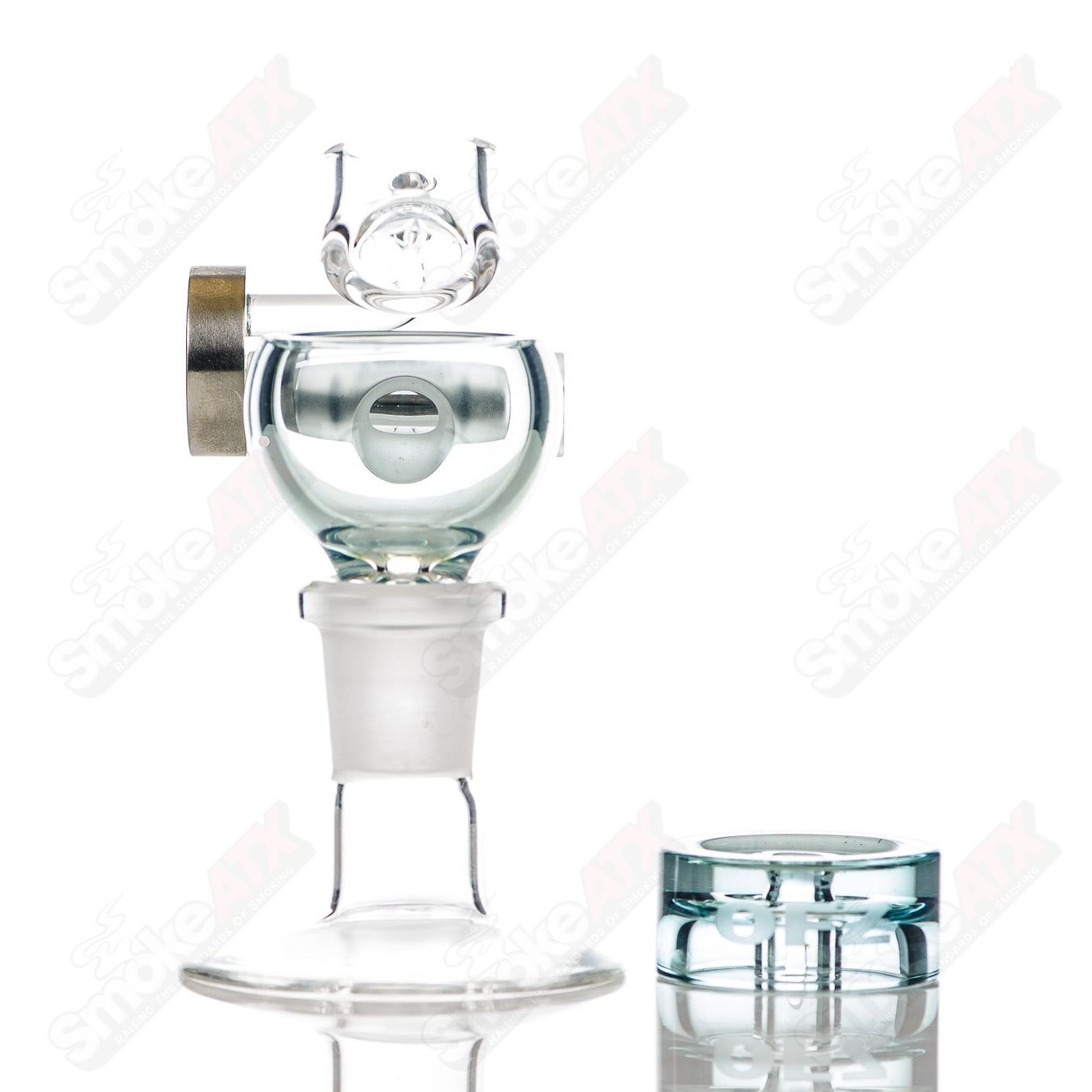 Robin's Egg Blue Megapot Set w Swing (Righty) + Carb Cap Mothership - Smoke ATX