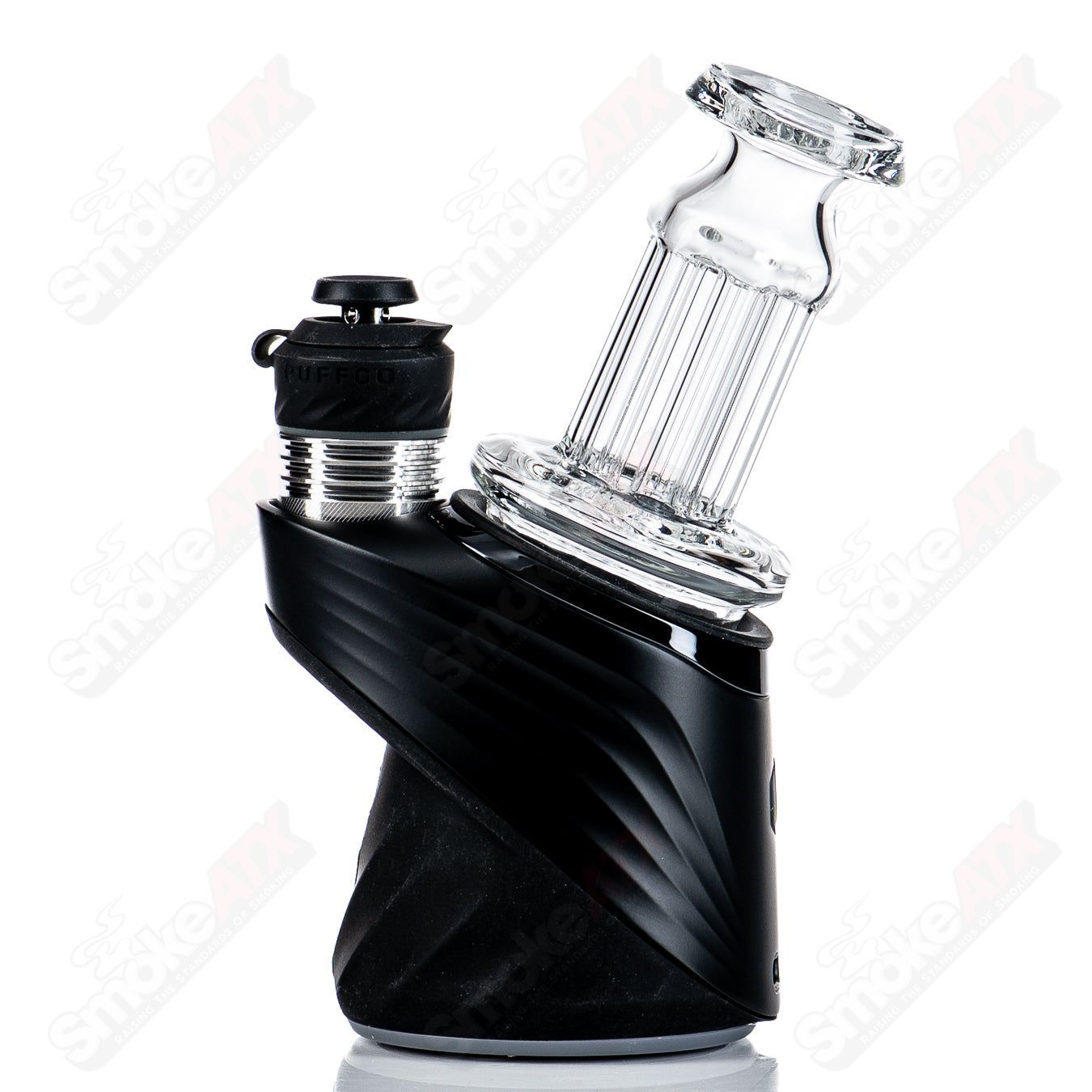 Calligraphy Logo 6 Pillar Dry Puffco Top Leisure Glass - Smoke ATX