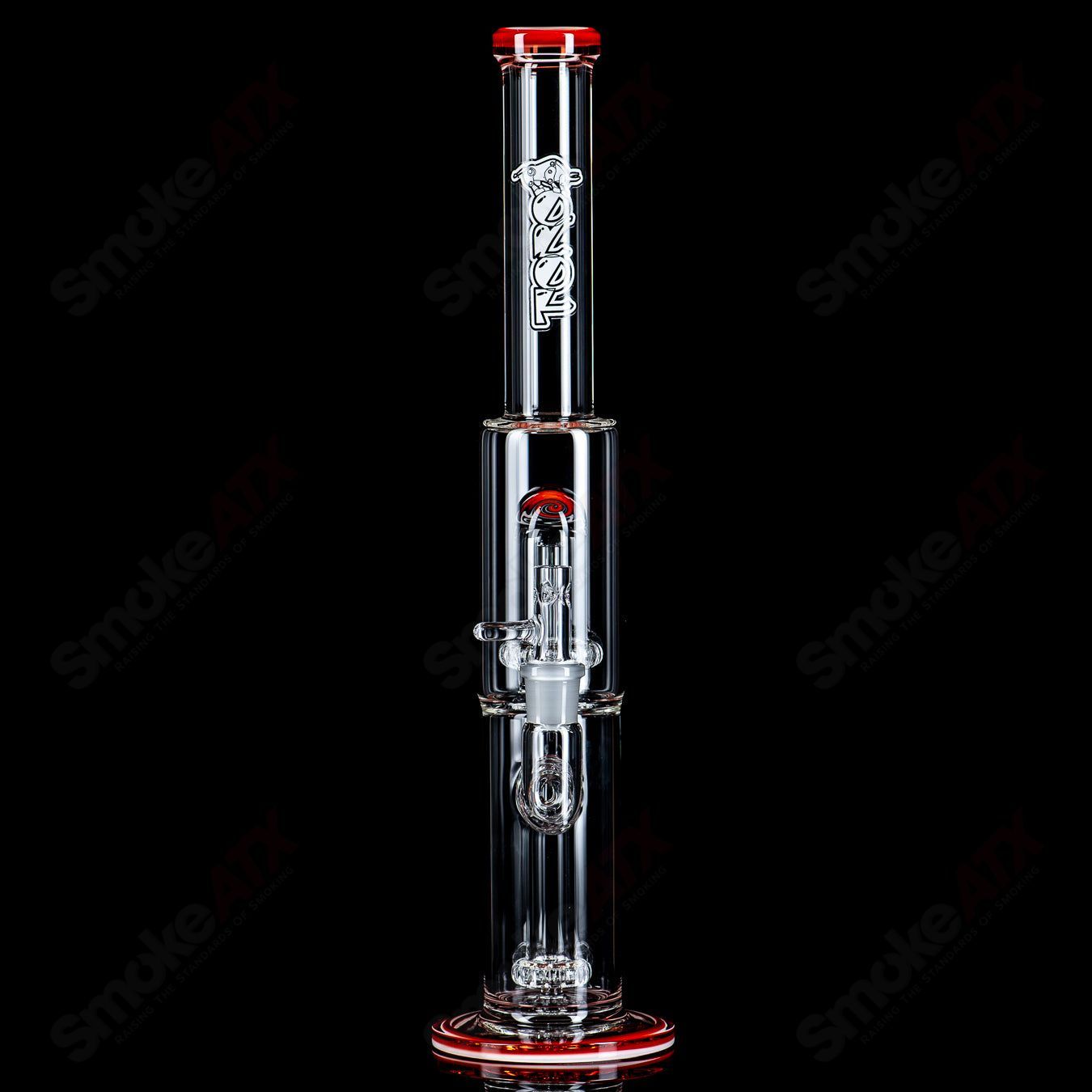 #2 18mm Full Size Circ to Circ w/ Reversal Sections by Toro Glass - Smoke ATX