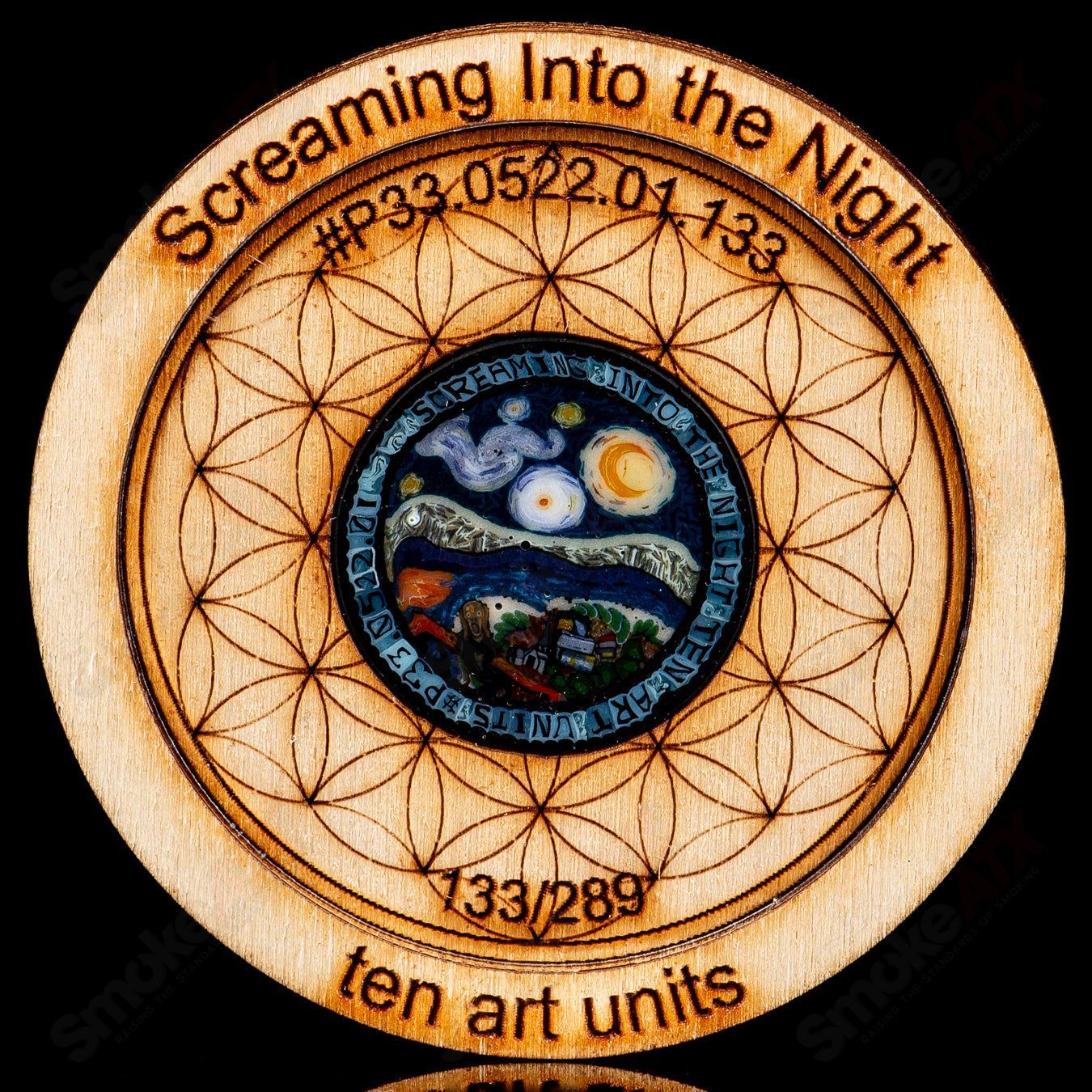 Screaming Into The Night (AU) Art Unit Murrini Coin - Marcel Braun & Project 33 - Smoke ATX