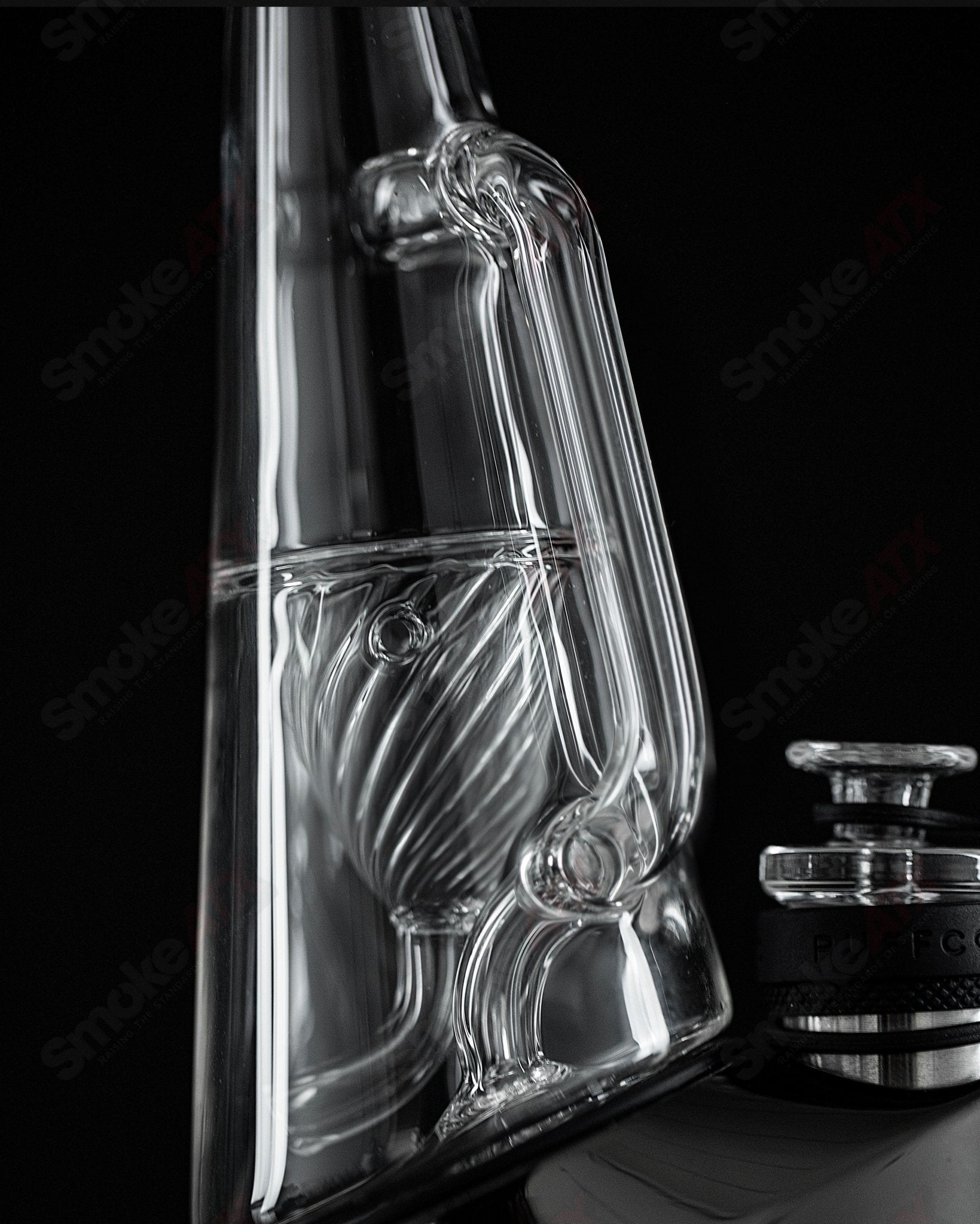 Ryan Fitt SE Puffco Peak Recycler Glass - Smoke ATX