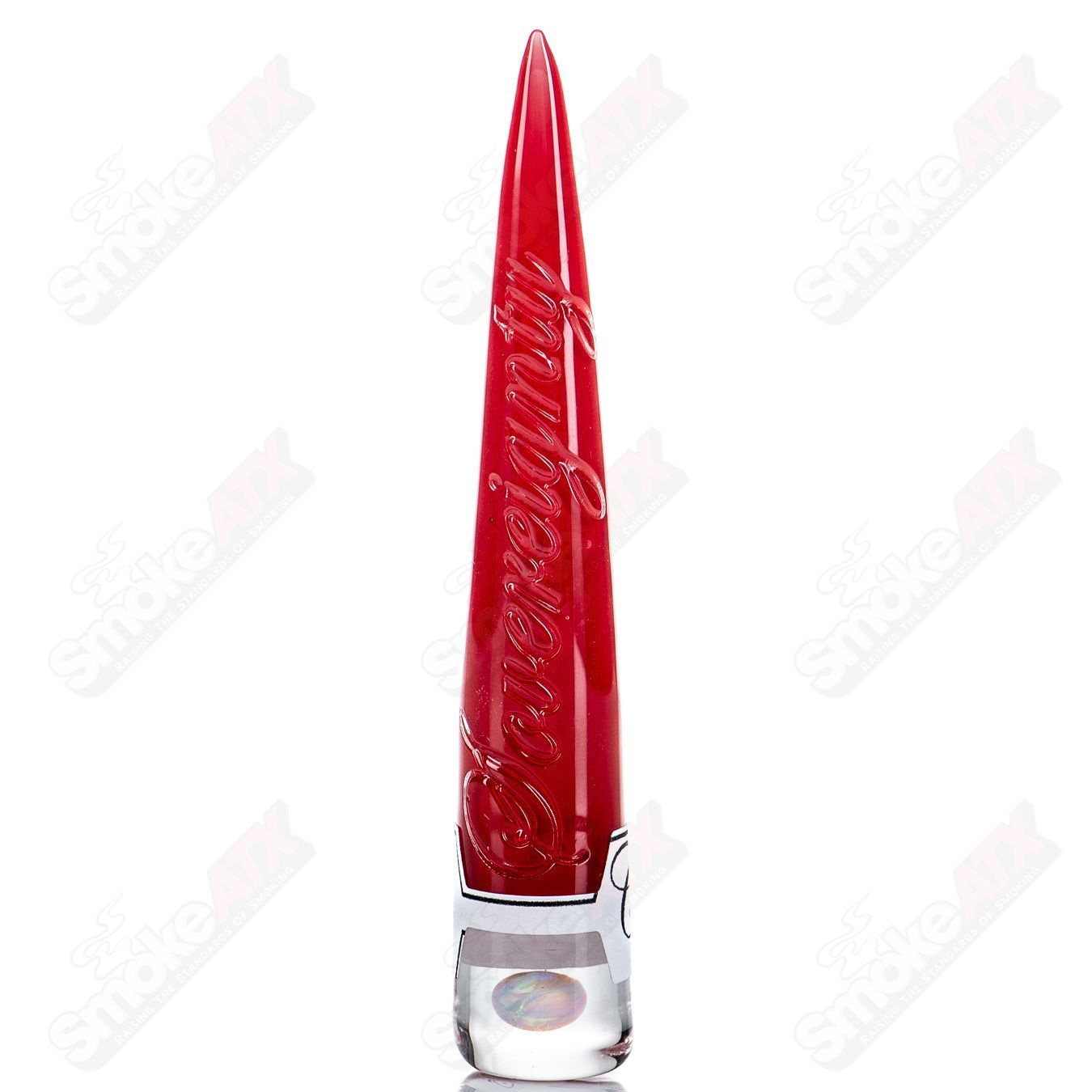 Opal Full Accent Cherry Poker Tool by Sovereignty Glass - Smoke ATX