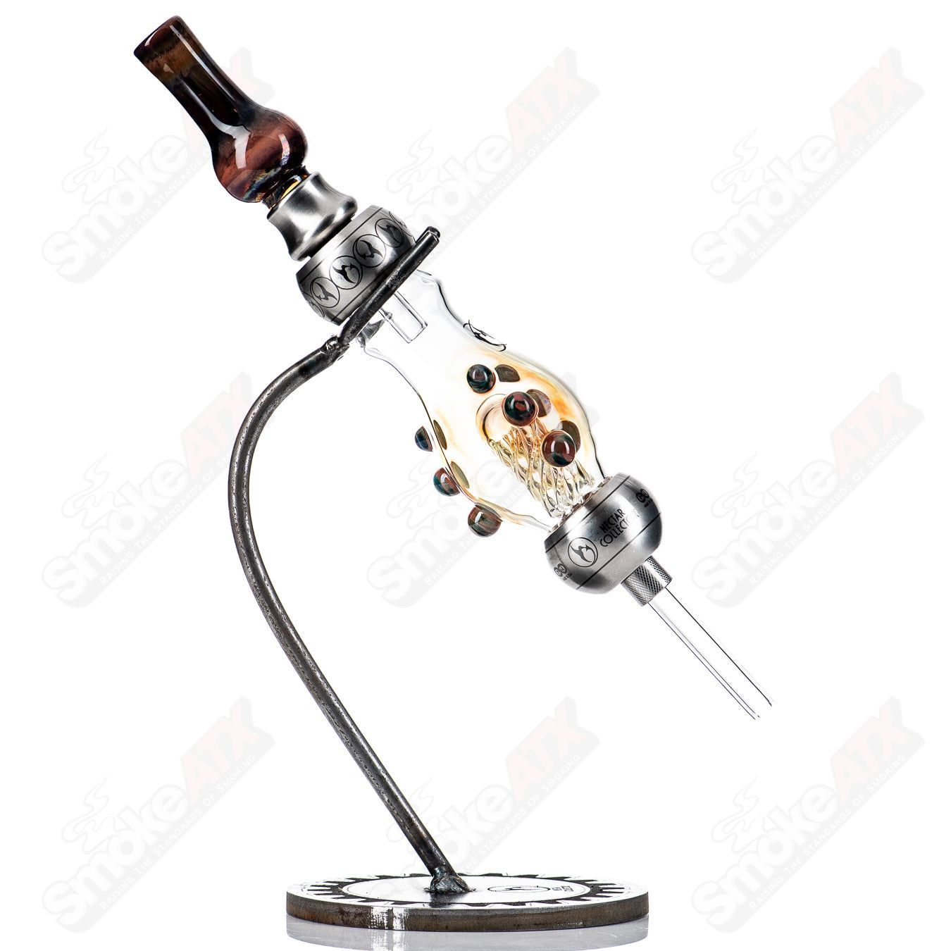 Pro Delux Kit w/stand Aurora Nectar Collector - Smoke ATX