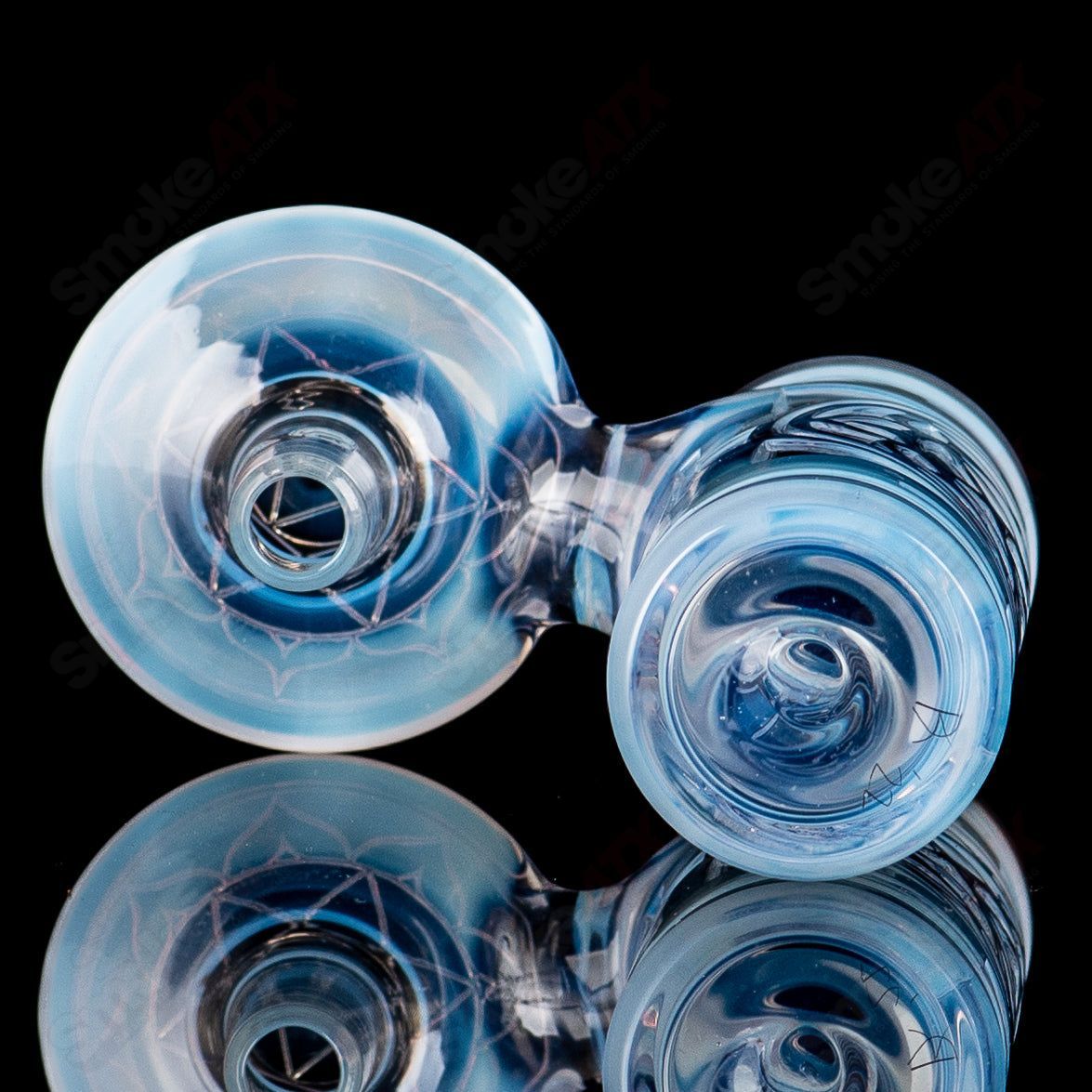 Shifty Merkaba Flower Dry Catcher Avant - Garde Glass - Smoke ATX