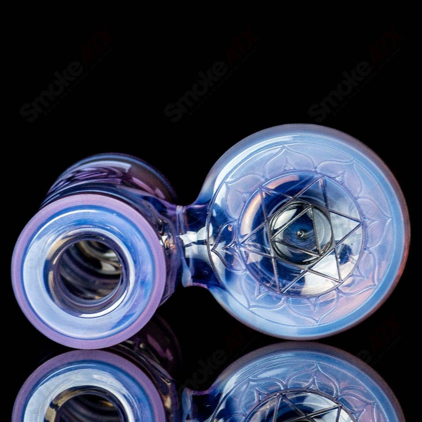 Shifty Merkaba Flower Dry Catcher Avant - Garde Glass - Smoke ATX