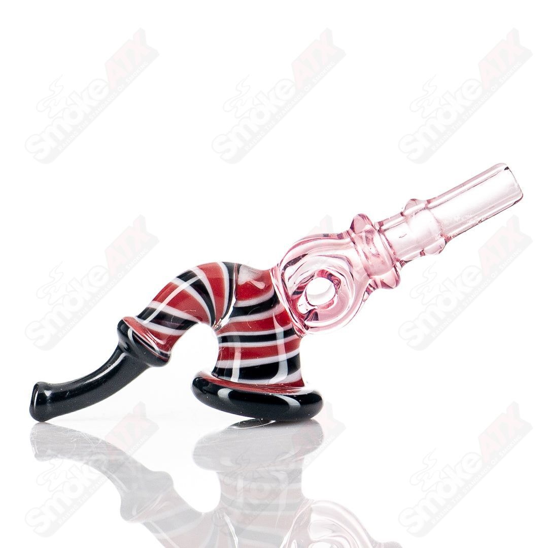 JMass Sherlock Toggle glass pipe from the 3DXL JMass x Chunk collaboration, featuring a detailed Sherlock design.