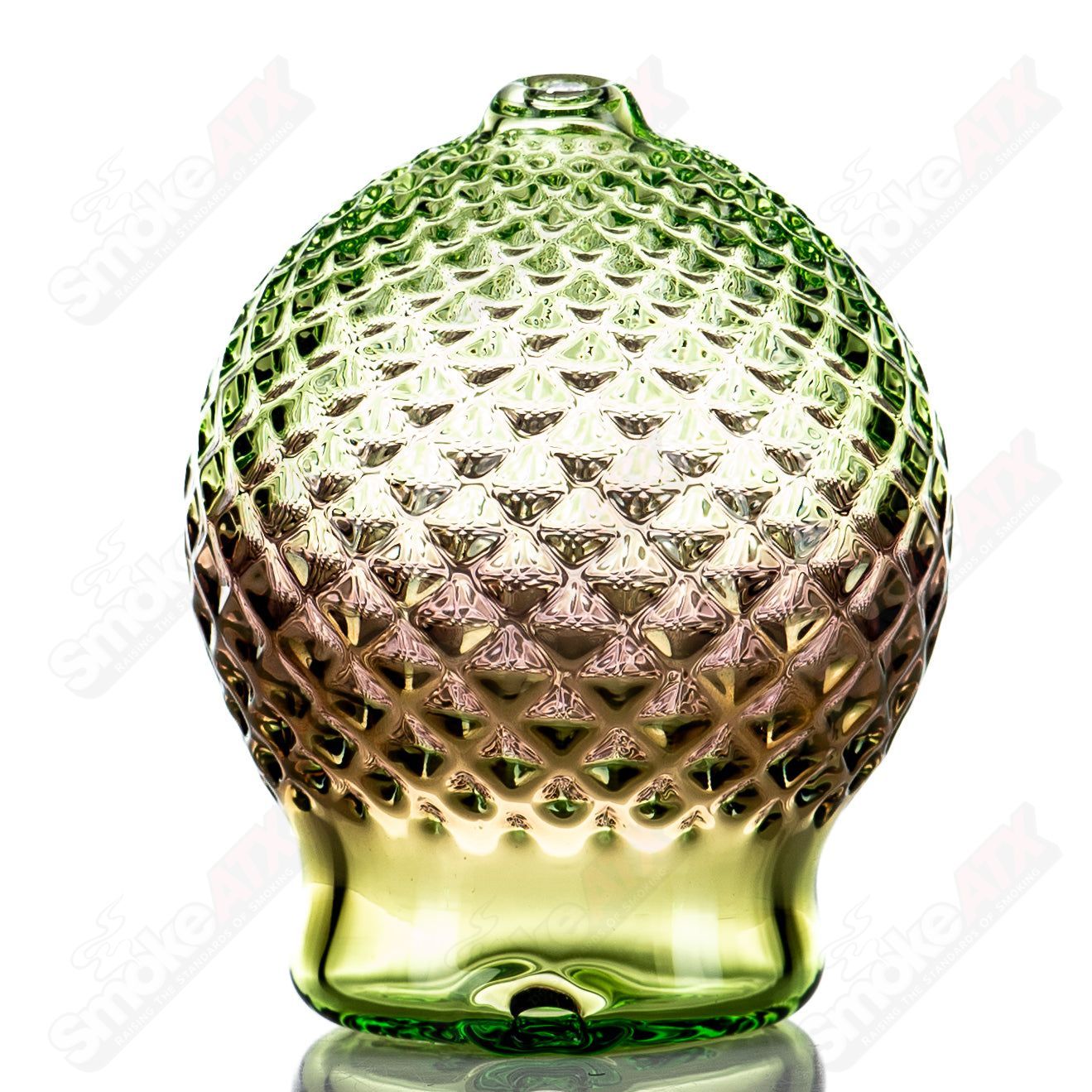 Sphere Lime Juice w/Gold Diamond Tech Dry Puffco Top - Smoke ATX