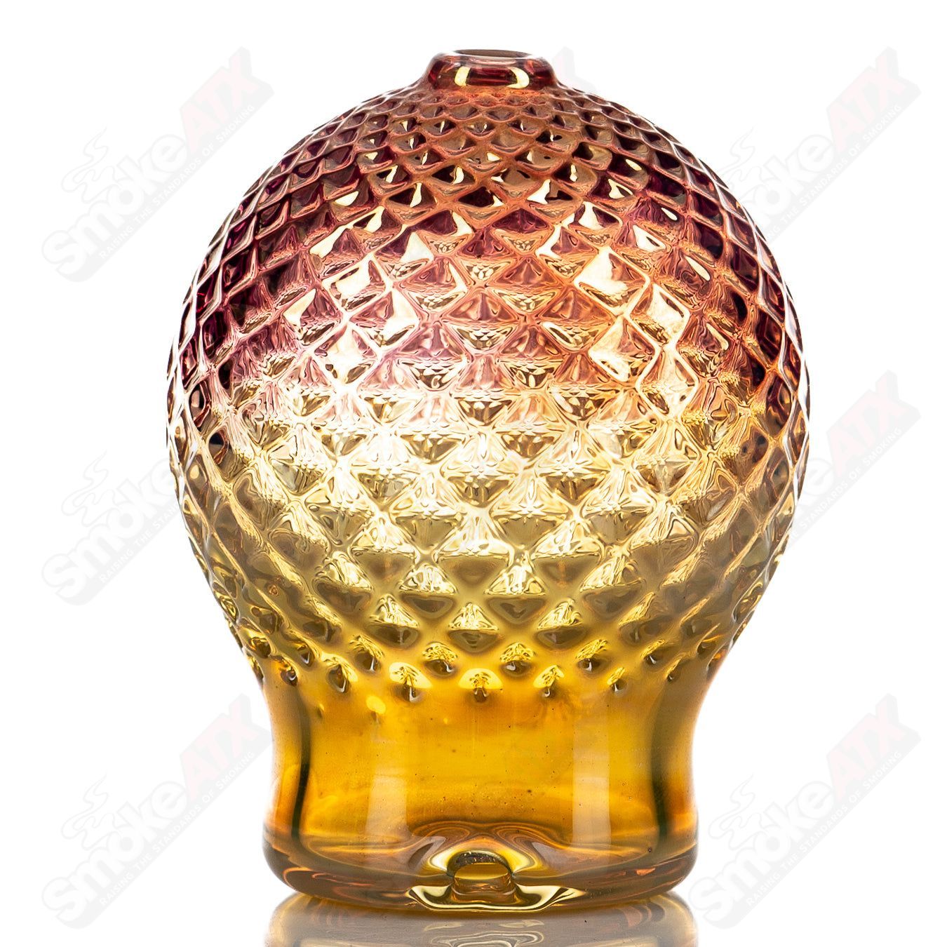 Sphere Silver+Gold Fumed diamond tech Dry Puffco Top - Smoke ATX
