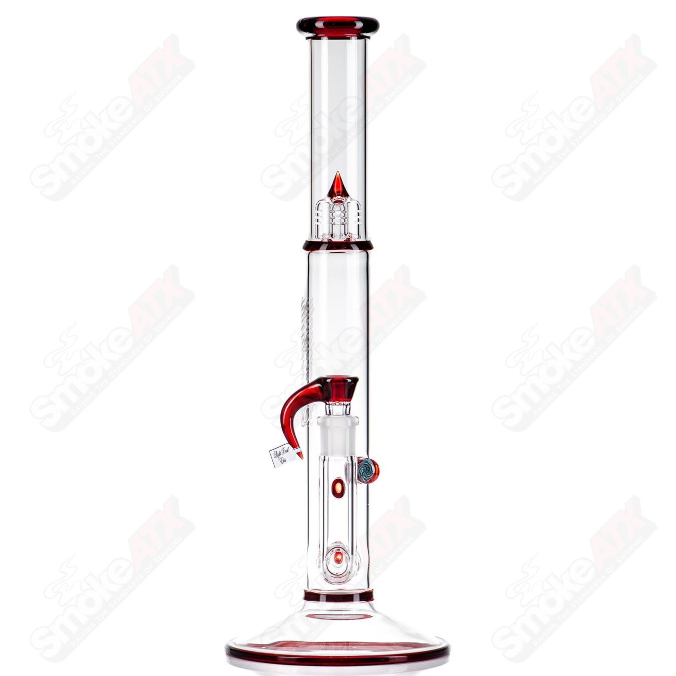 Light Red Elvis Full Accent Jumbo Biahop UpGrid stem-line w/ patchwork Millie by Sovereignty - Smoke ATX