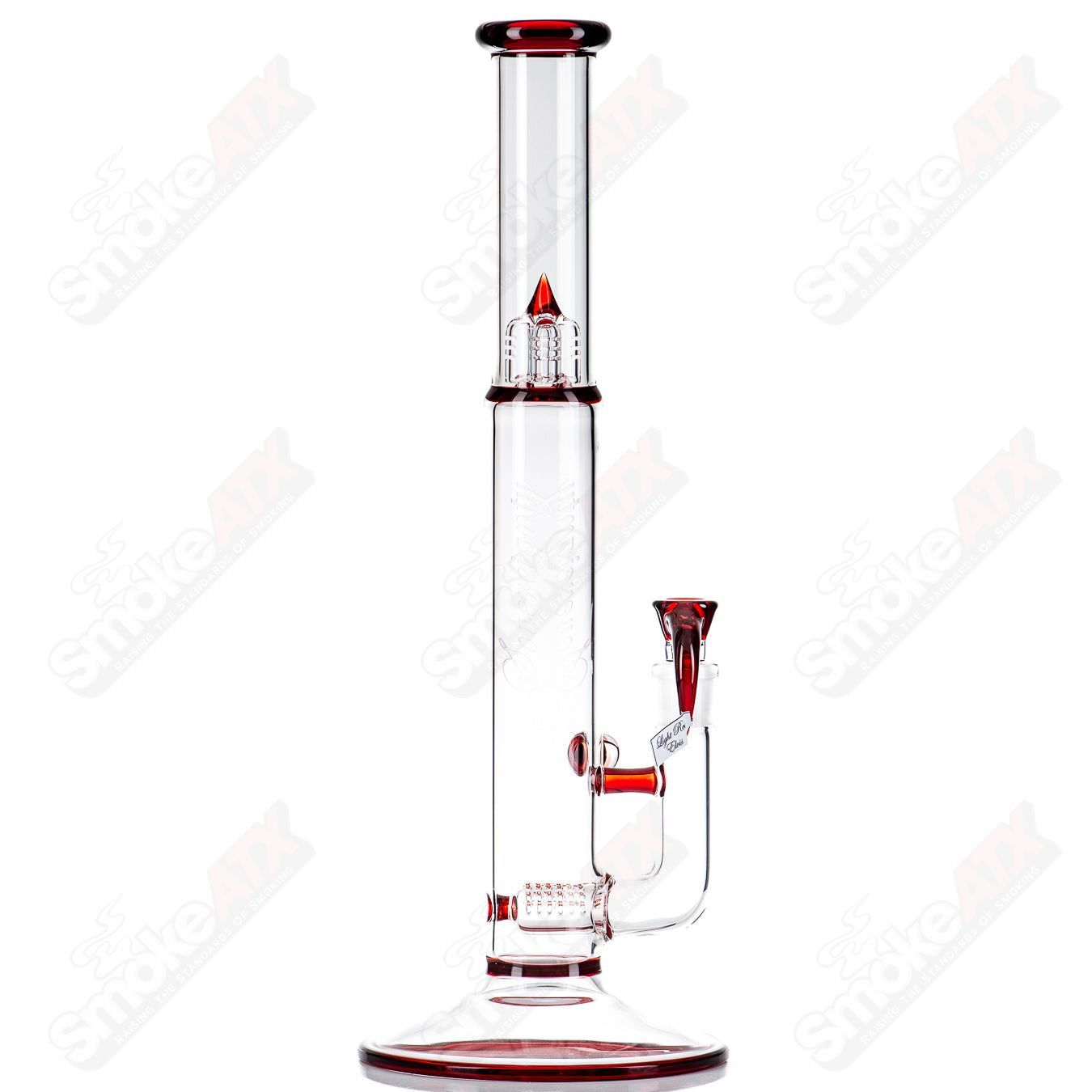 Light Red Elvis Full Accent Jumbo Biahop UpGrid stem-line w/ patchwork Millie by Sovereignty - Smoke ATX