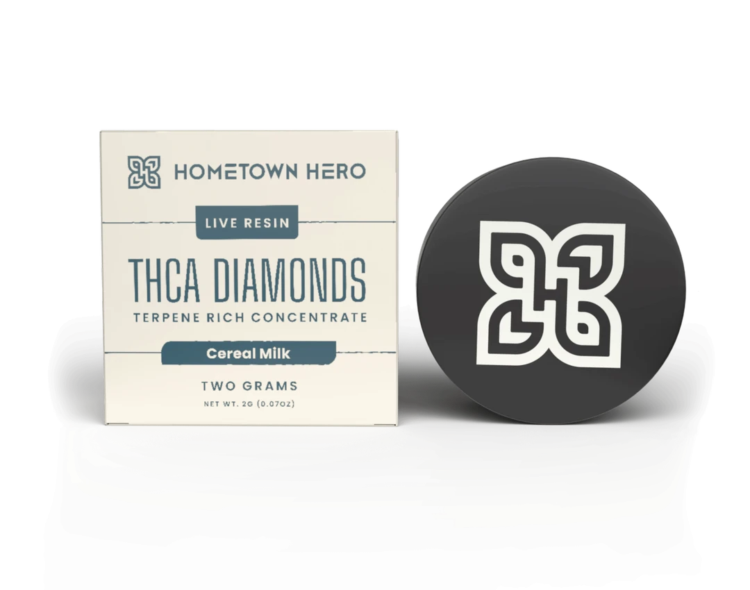 2g Cereal Milk (hybrid) Live Resin THCA Diamonds Hometown Hero - Smoke ATX