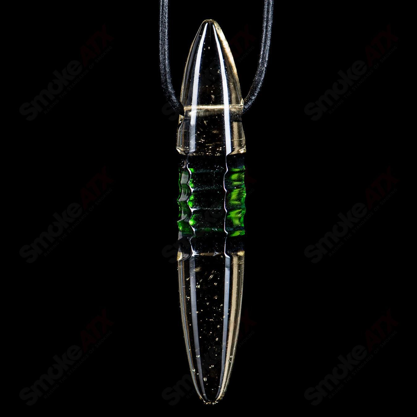Large CFL Bullet Pendant (#766) by Carver B - Smoke ATX
