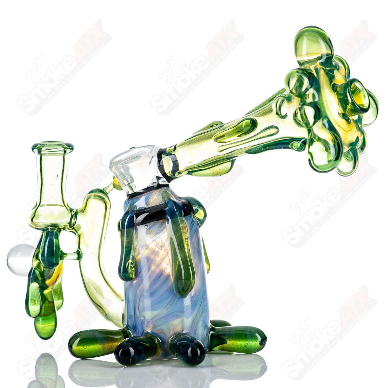 Spray Paint Can Rig King Leo Glass - Smoke ATX
