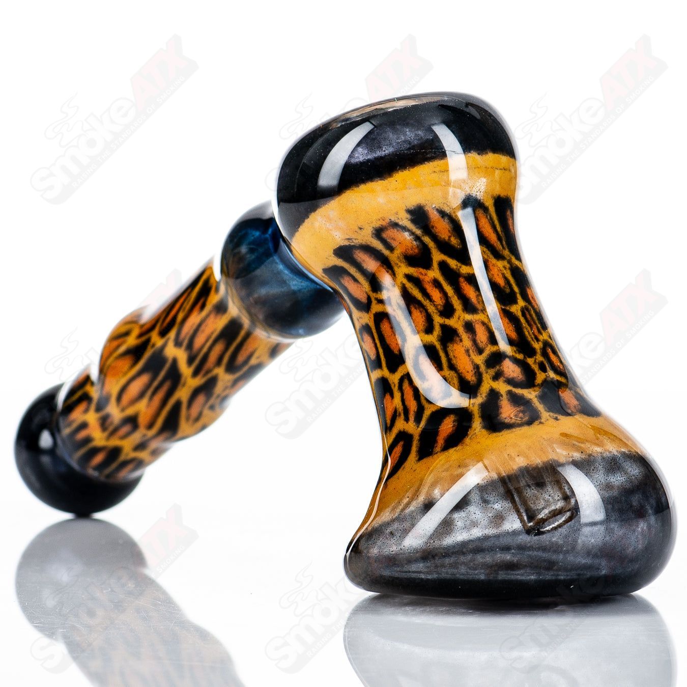 Leopard Print Hammer Bubbler Steve Hoffman - Smoke ATX