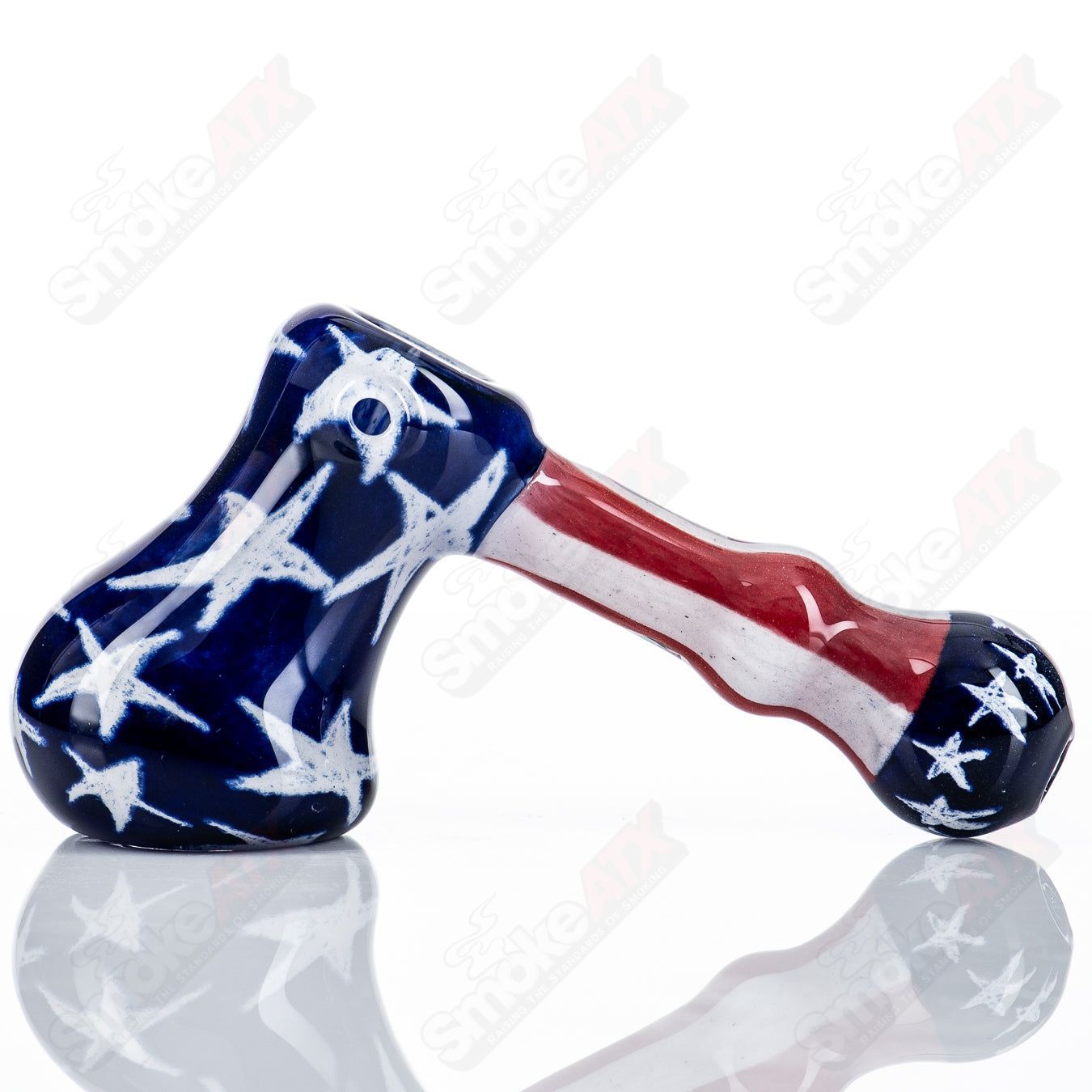 USA Flag Hammer Bubbler Steve Hoffman - Smoke ATX