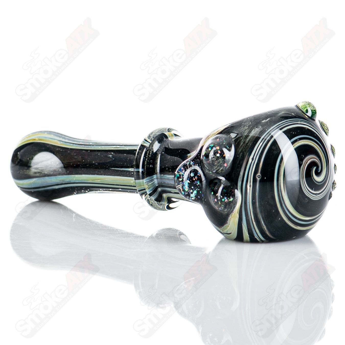 UV Black w Crushed Opal Spoon by JMass - Smoke ATX