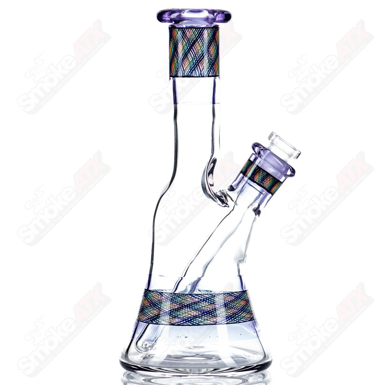 Experimental 19 Pocket Reticello Tube Devol Glass - Smoke ATX