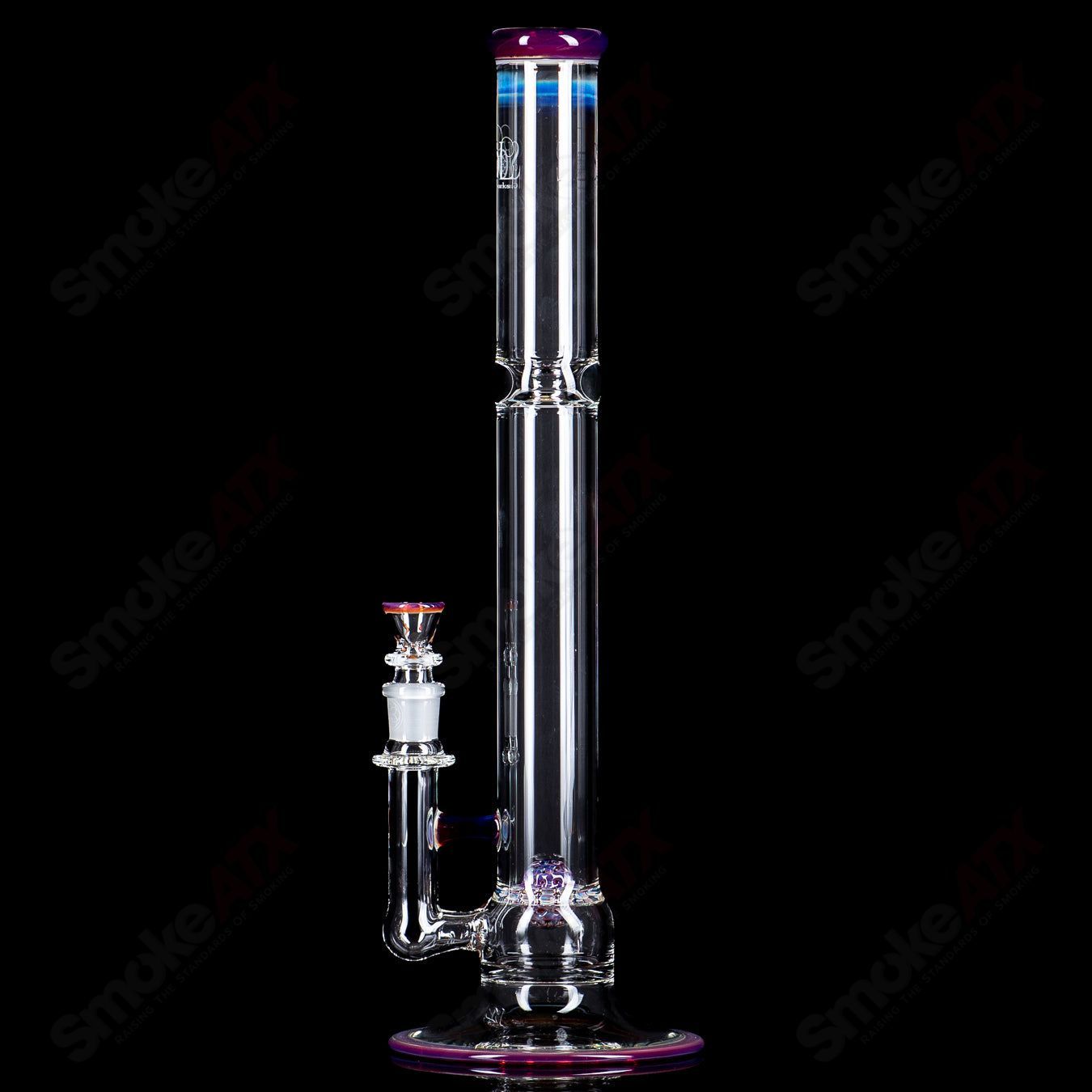 SOL-45 Lace Sphere (Amber Purple) SoL Glassworks - Smoke ATX