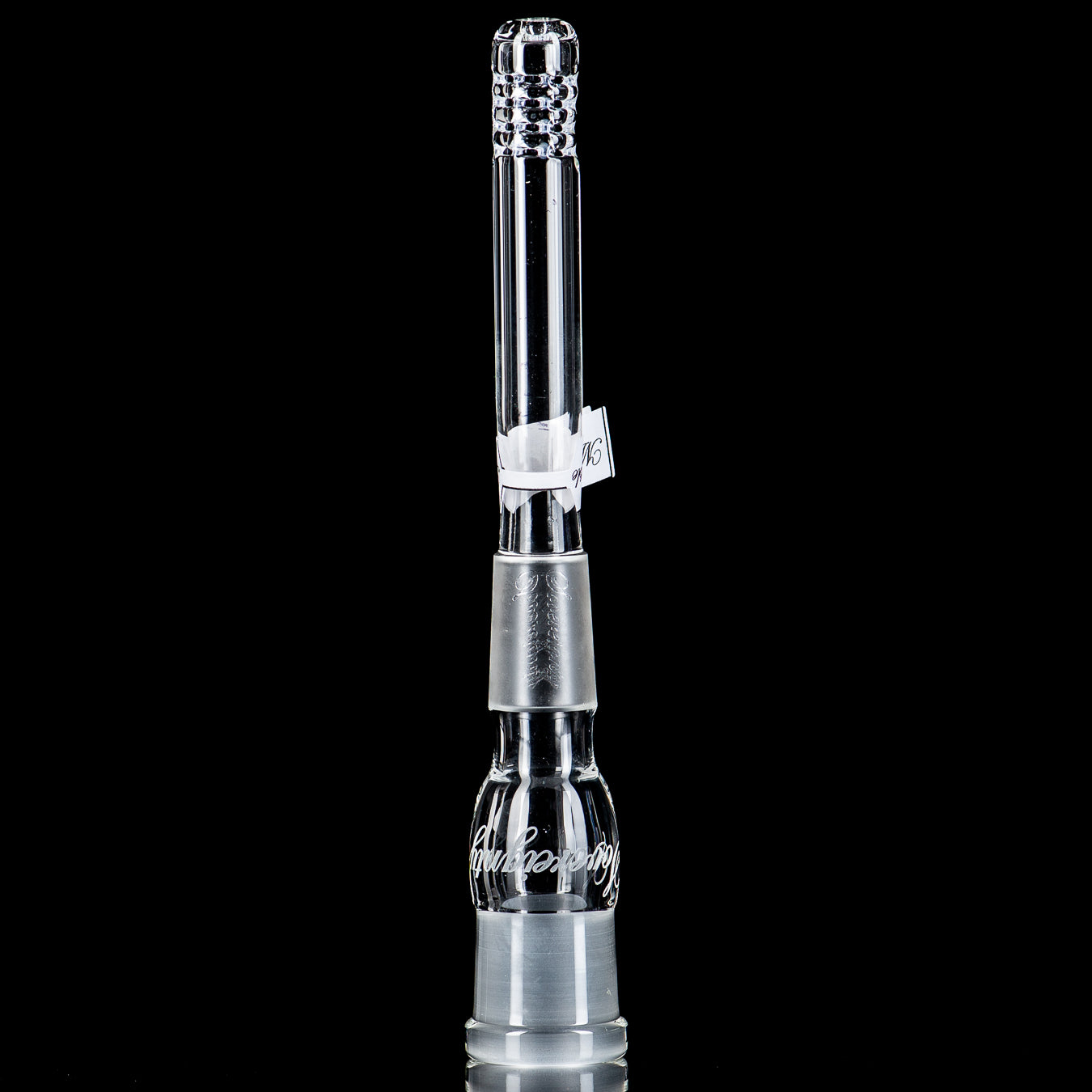 18/18mm 4.5" 180 Gridded Downstem  (Magic Purple) Sovereignty Glass - Smoke ATX