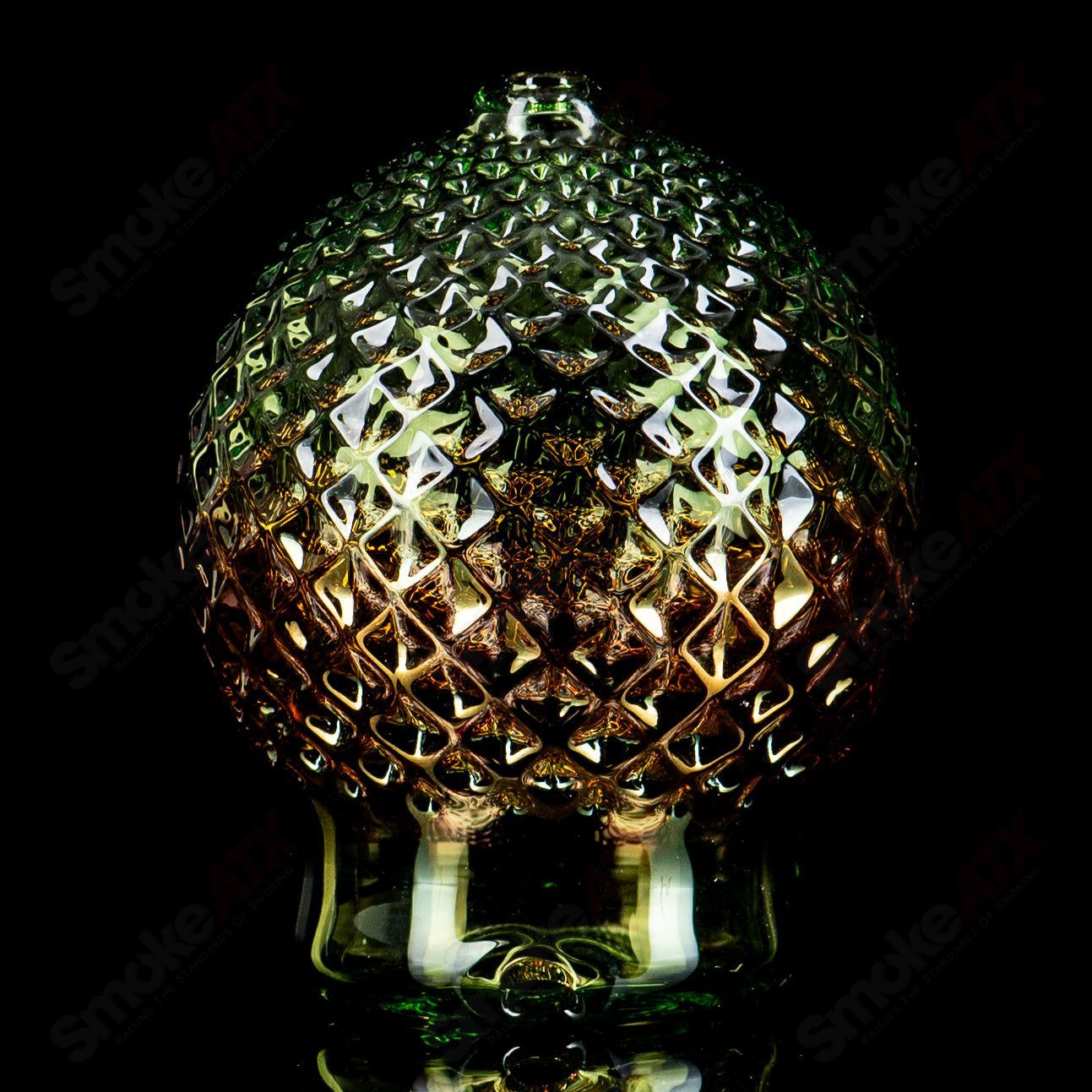 Sphere Lime Juice w/Gold Diamond Tech Dry Puffco Top - Smoke ATX