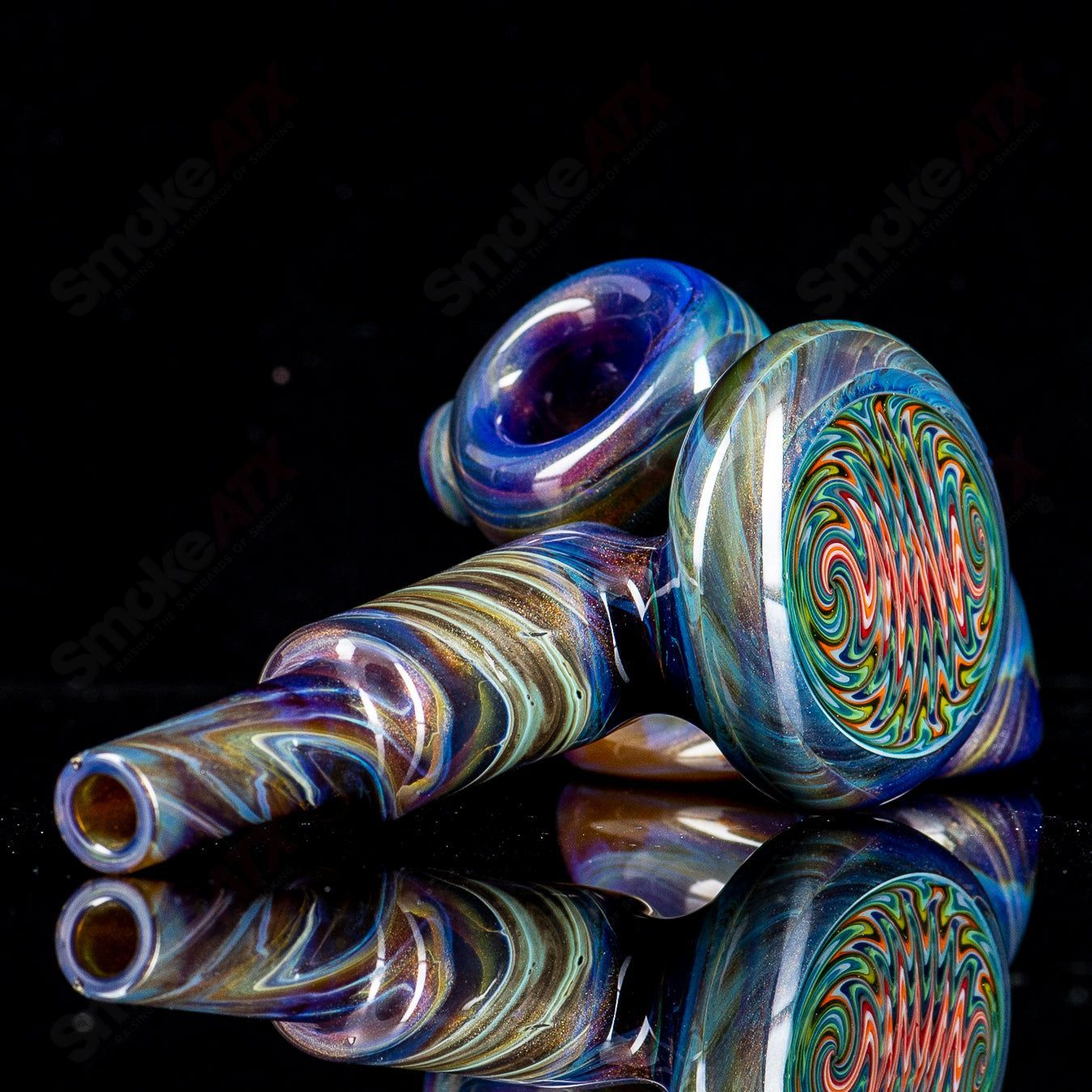 Dry Hammer w Wig Wag Moo Glass - Smoke ATX