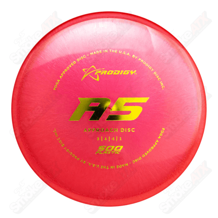 170-177g A5 Pink Approach Disc - 500 Plastic Prodigy Disc - Smoke ATX