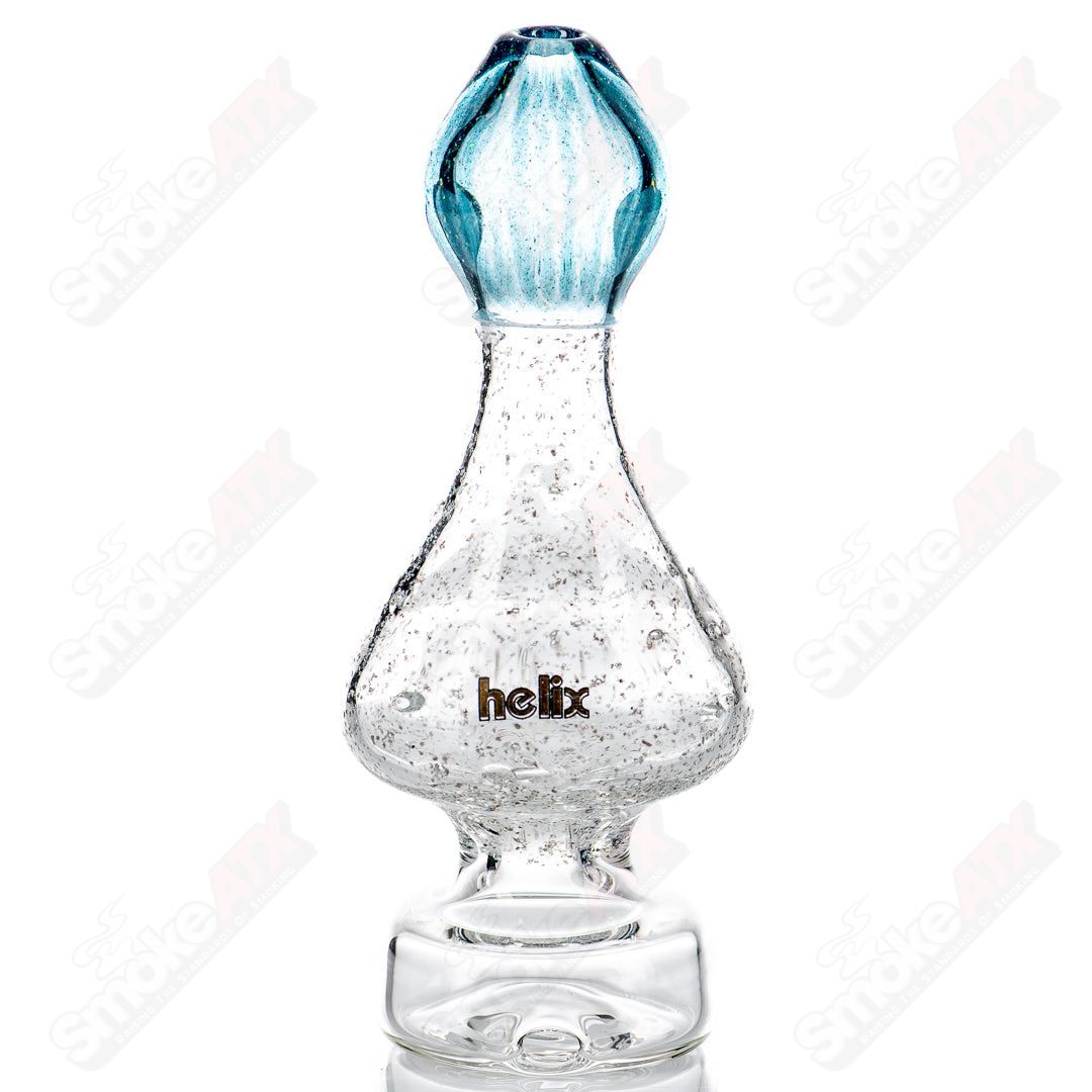 Opal blue Puffco Peak dry top glass accessory by American Helix, designed for Puffco Peak vaporizer.