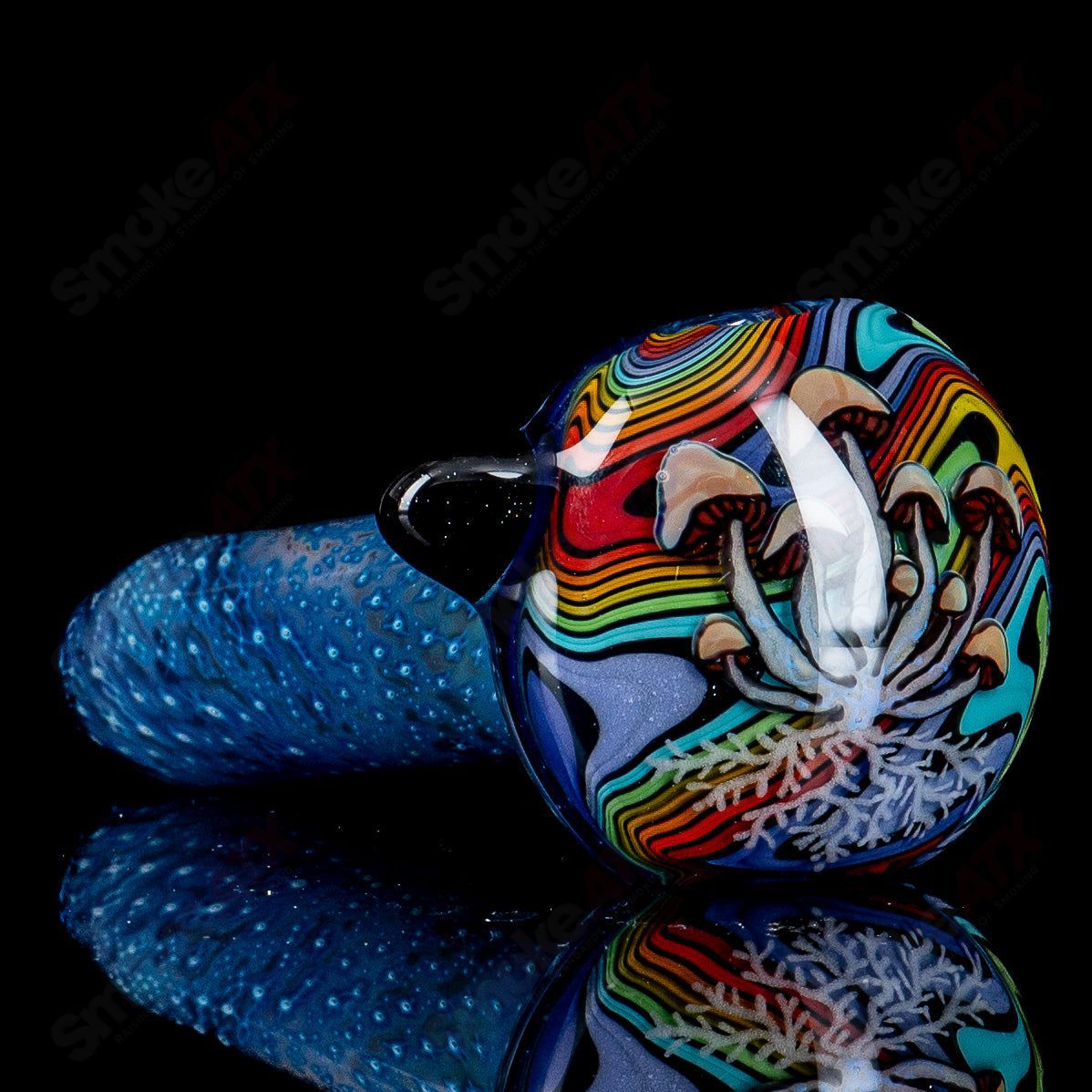 Mushroom Wig Wag Discflip Spoon Chillery Bogart - Smoke ATX