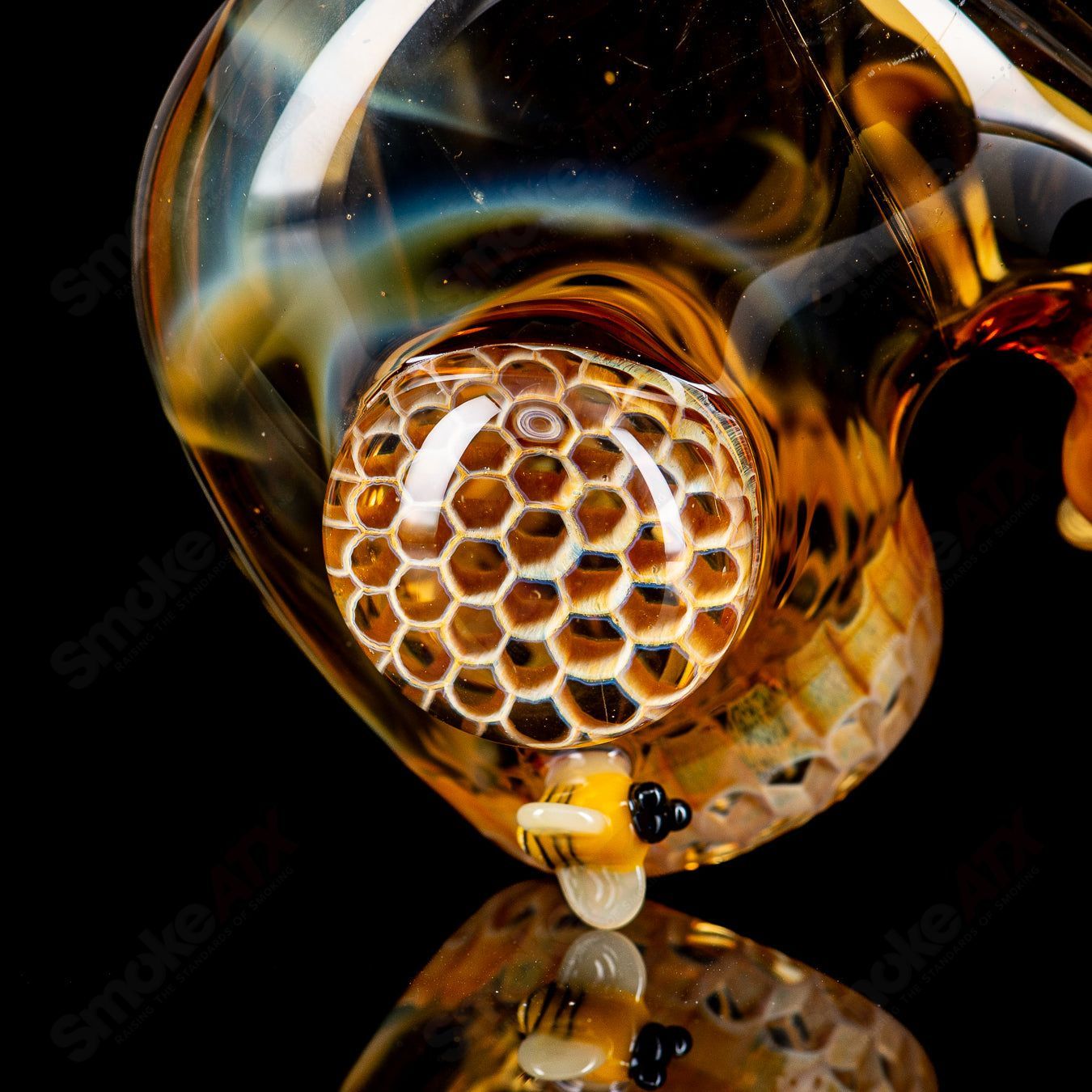 3-Hole Honeycomb Sherlock Joe P Glass - Smoke ATX