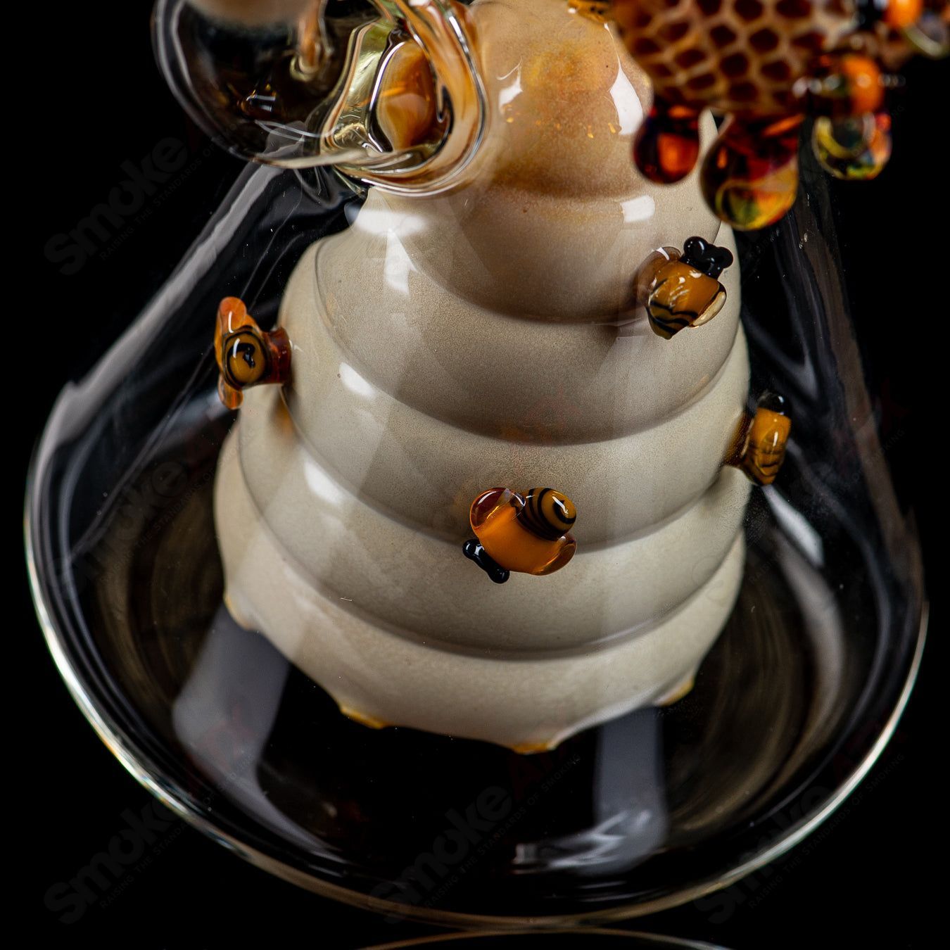 Worked Bee Hive Beaker (2024) By Joe P Glass - Smoke ATX