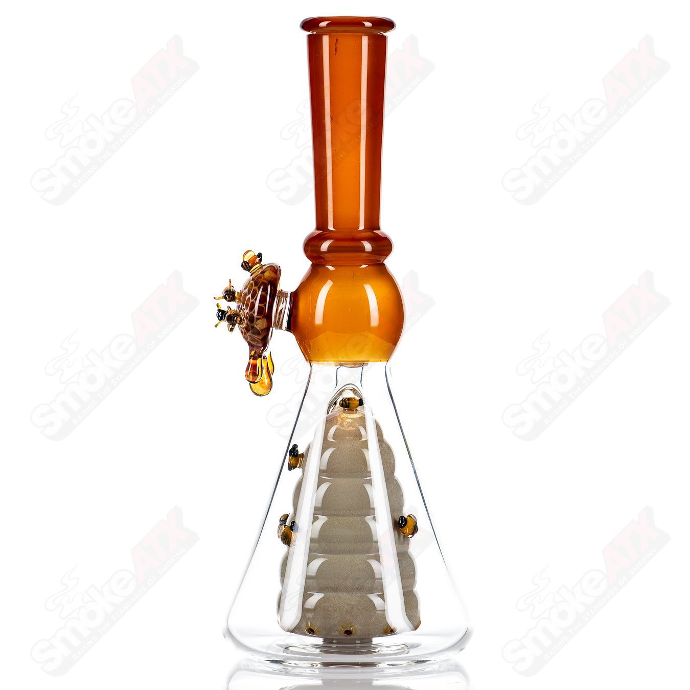 Worked Bee Hive Beaker (2024) By Joe P Glass - Smoke ATX