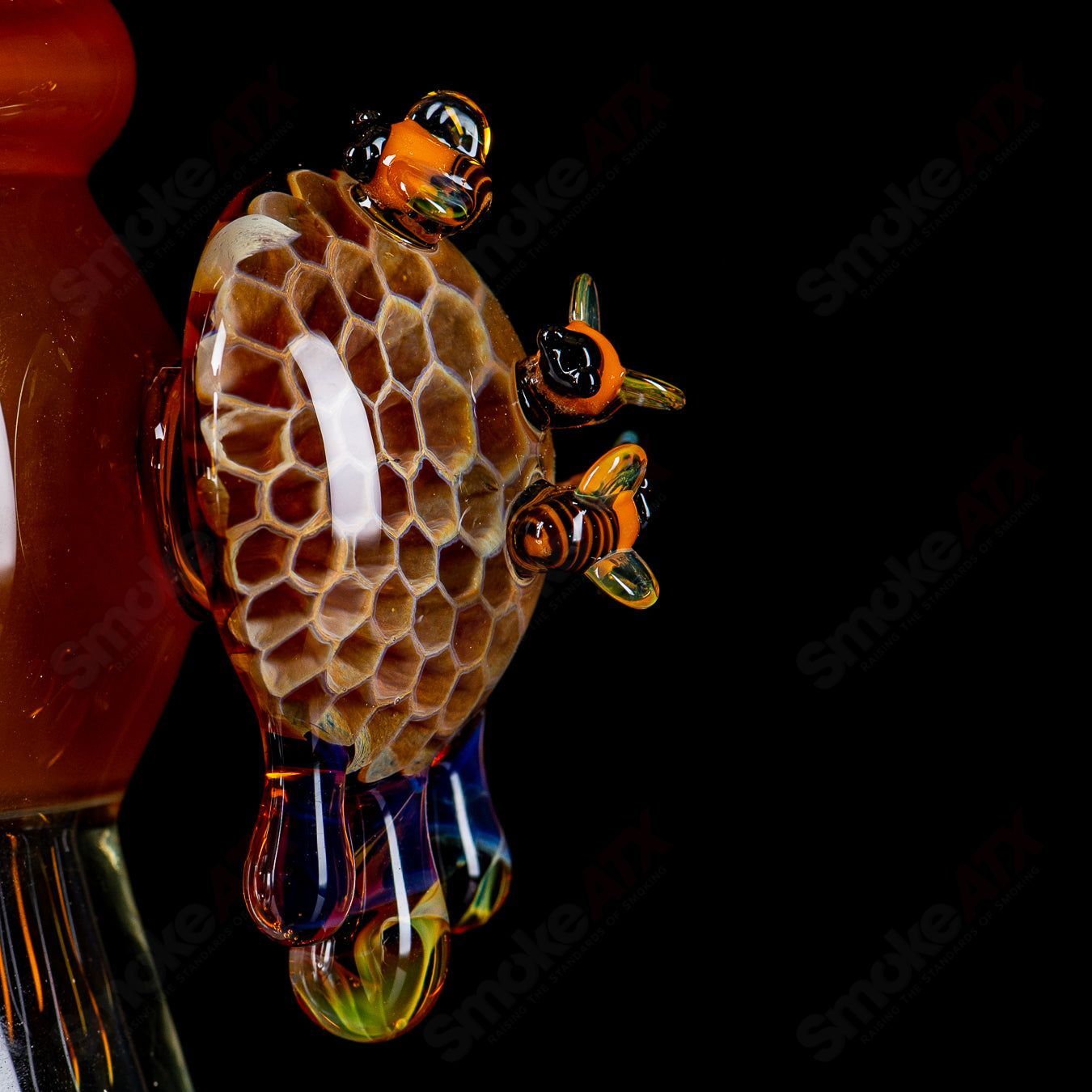 Worked Bee Hive Beaker (2024) By Joe P Glass - Smoke ATX